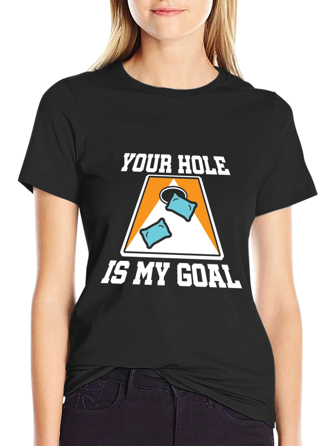 Your Hole Is My Goal Cornhole T-Shirt