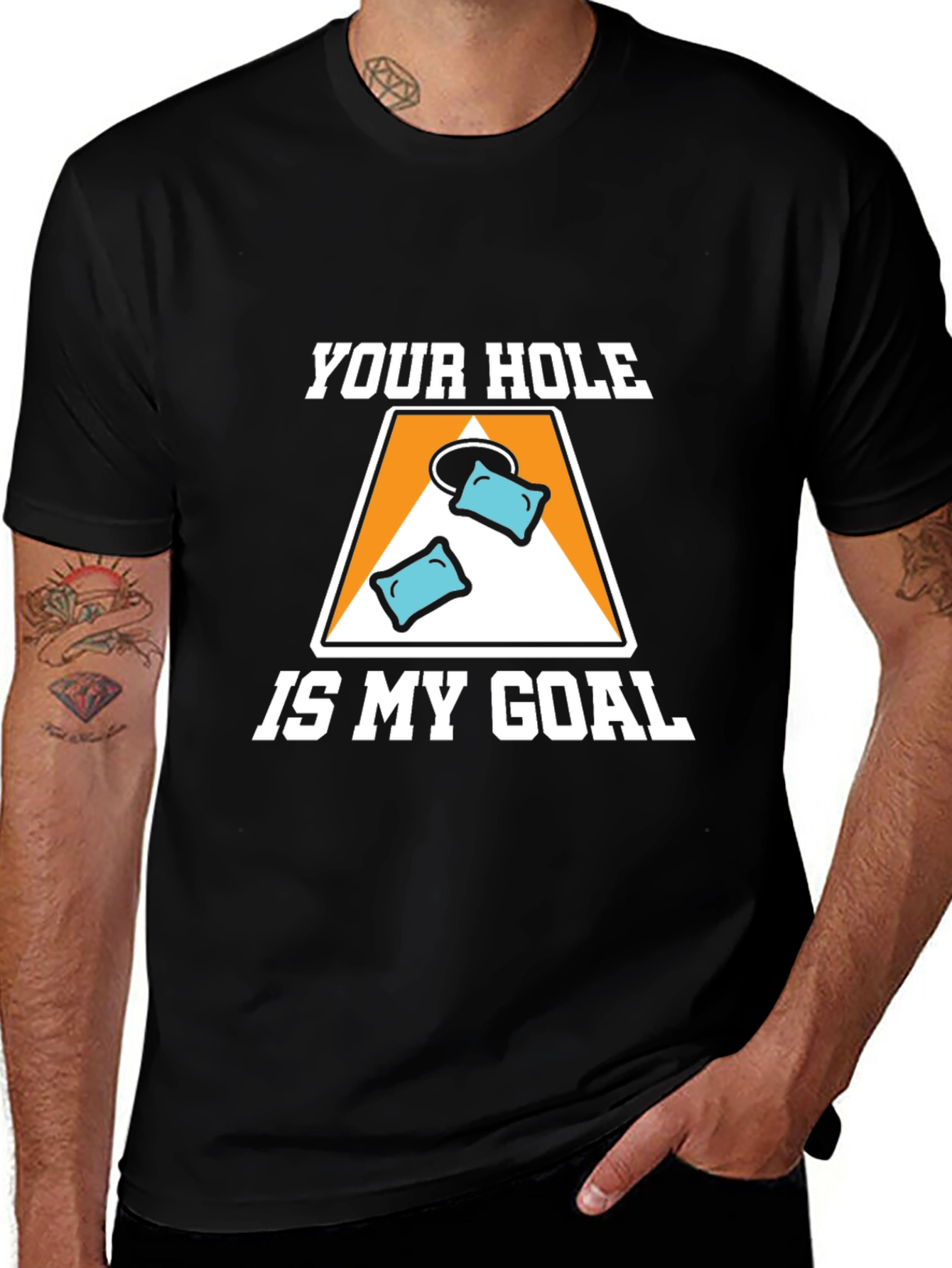 Your Hole Is My Goal Cornhole T-Shirt