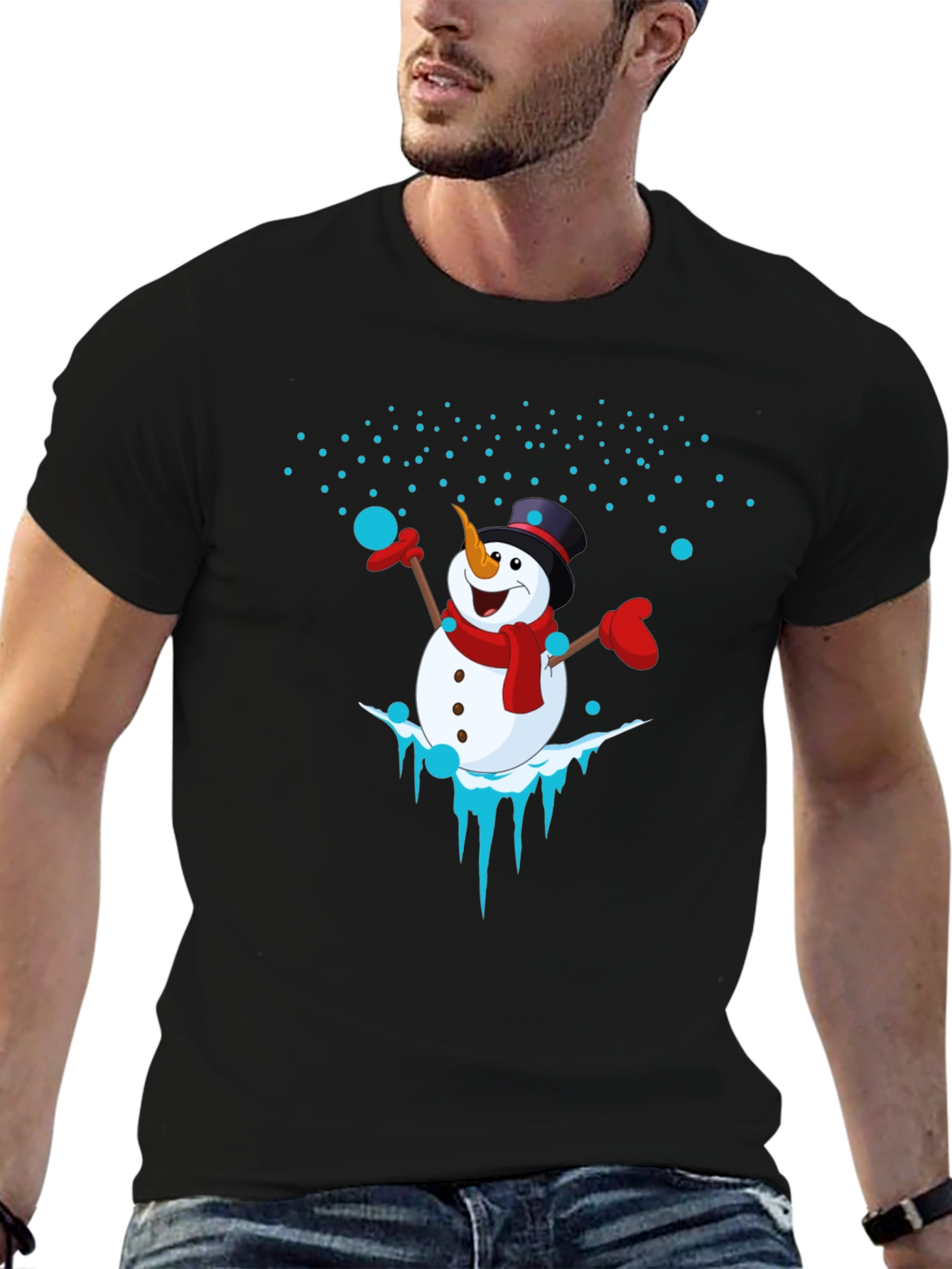 Snowman Graphic Tee - Holiday Cheer