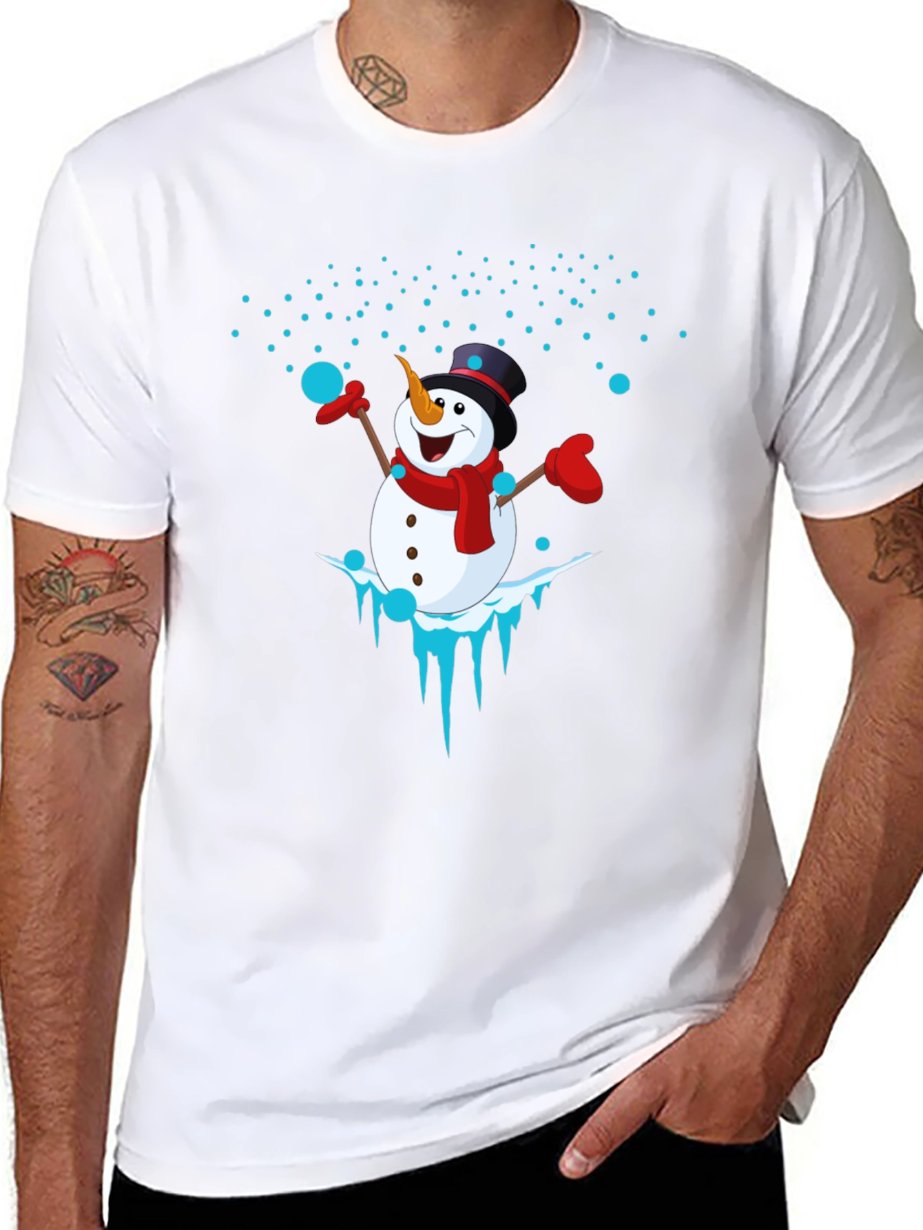 Snowman Graphic Tee - Holiday Cheer