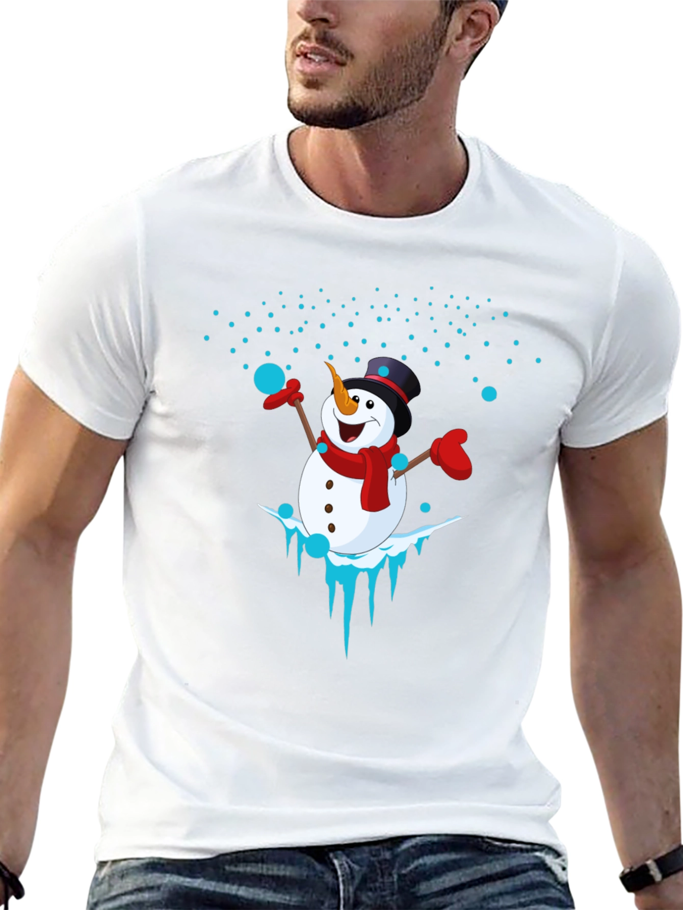 Snowman Graphic Tee - Holiday Cheer