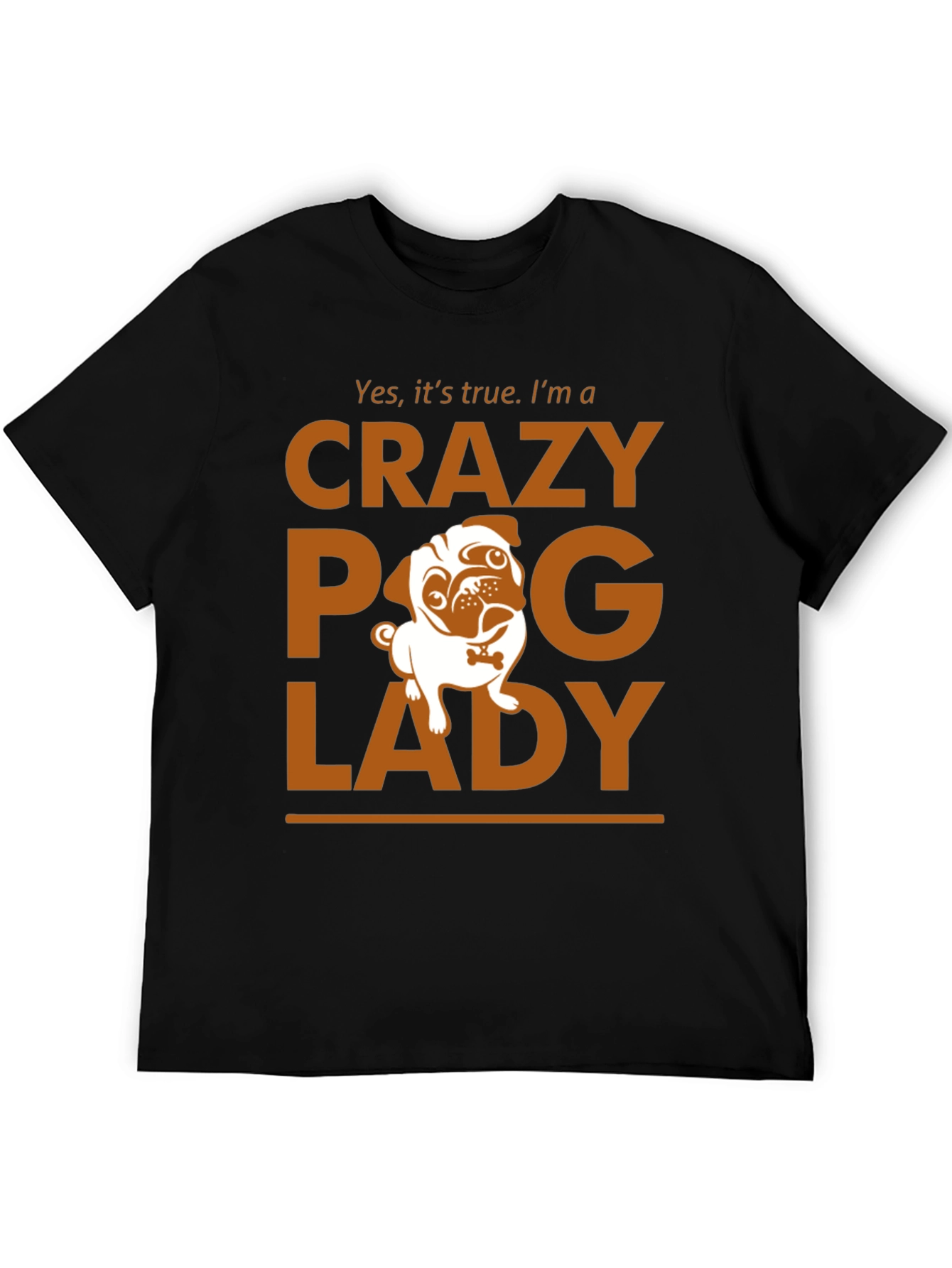 Crazy Pug Lady T-Shirt