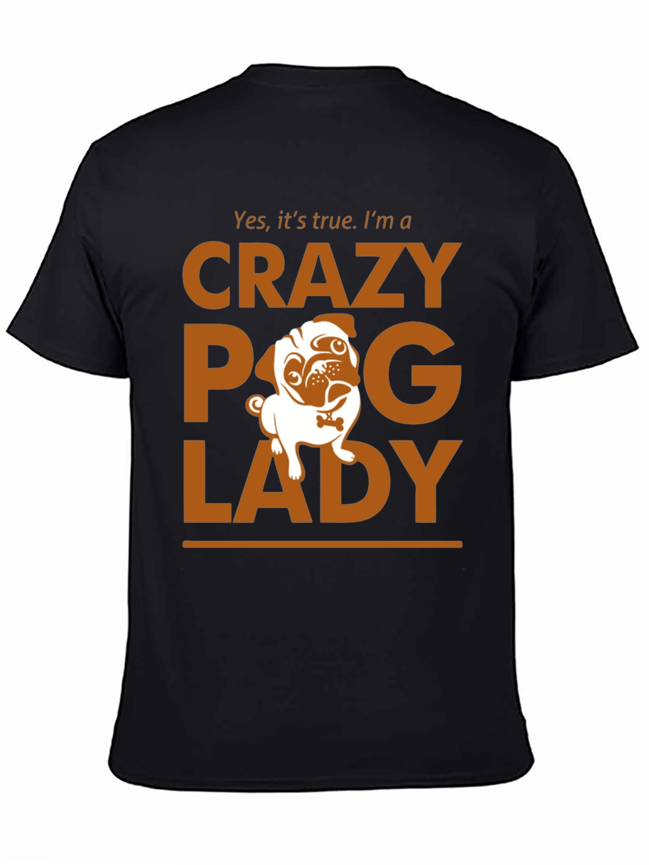Crazy Pug Lady T-Shirt