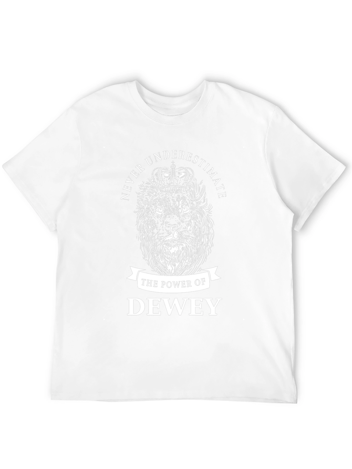 Never Underestimate Dewey Lion Graphic Tee