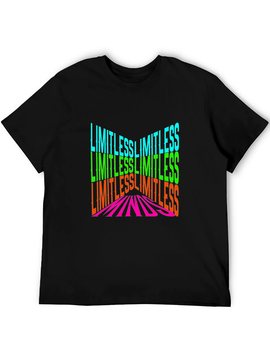 Limitless Minds Graphic Print Black T-Shirt