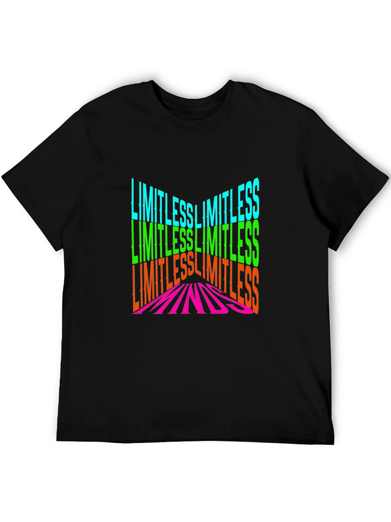 Limitless Minds Graphic Print Black T-Shirt