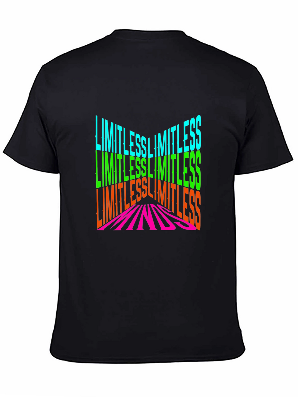 Limitless Minds Graphic Print Black T-Shirt