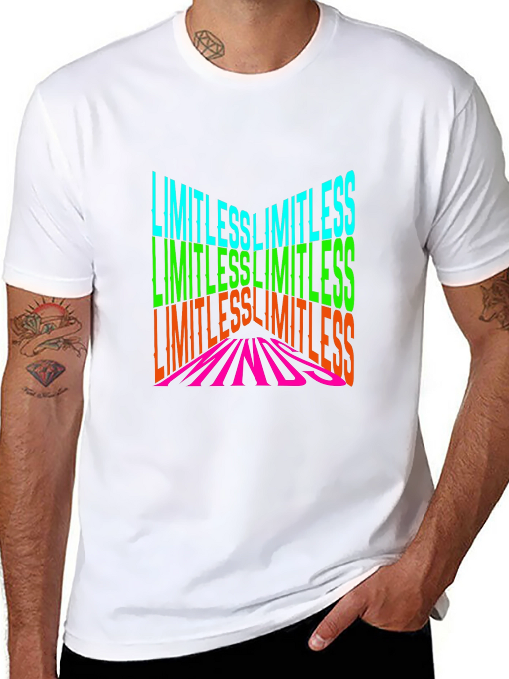 Limitless Minds Graphic Print Black T-Shirt