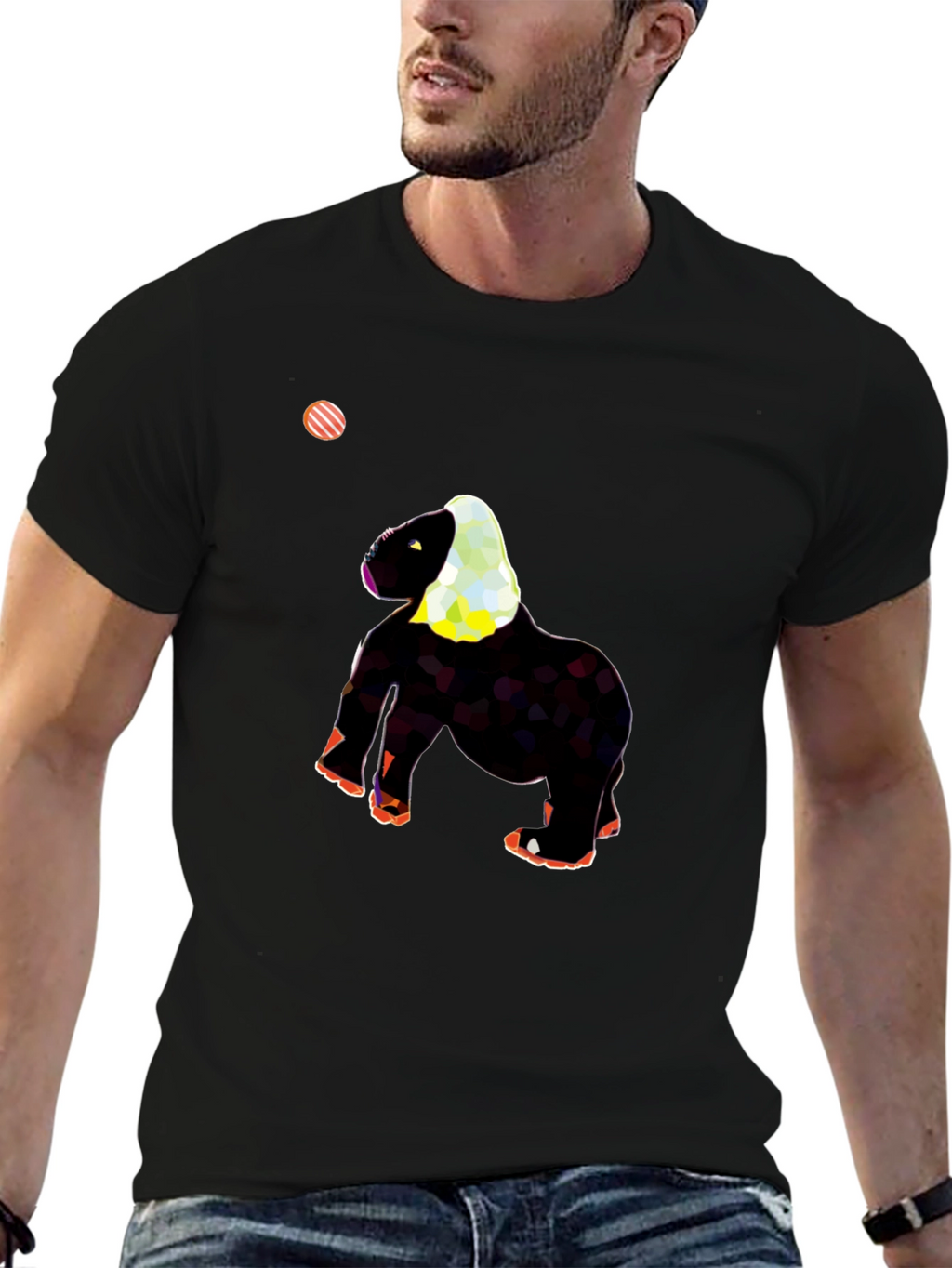 Funky Gorilla Graphic Tee - Black