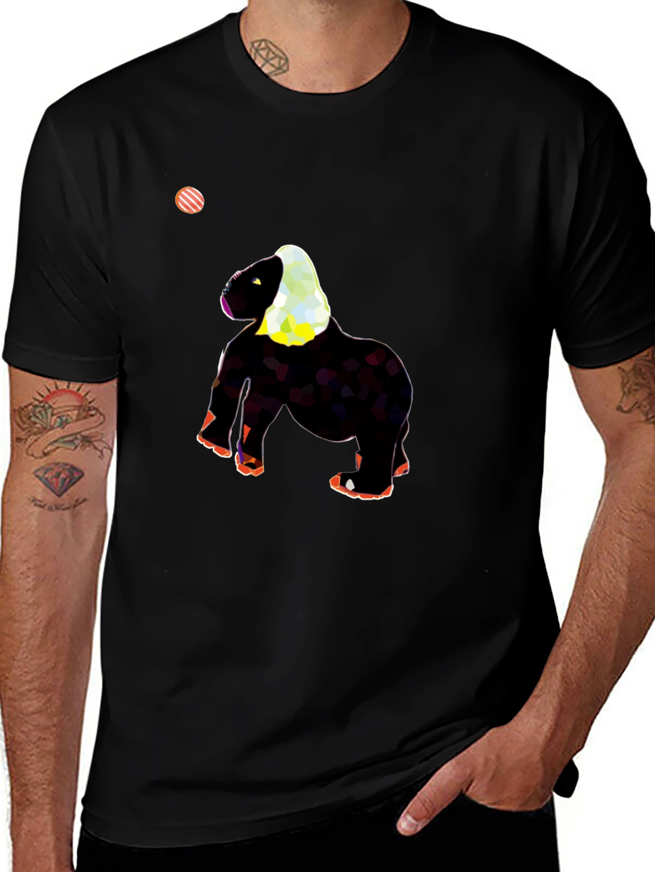 Funky Gorilla Graphic Tee - Black