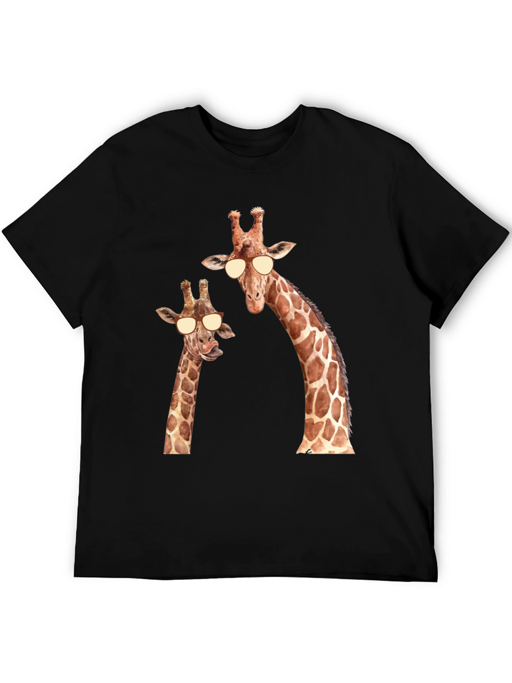 Giraffe Sunglasses T-Shirt - Funny Animal Tee