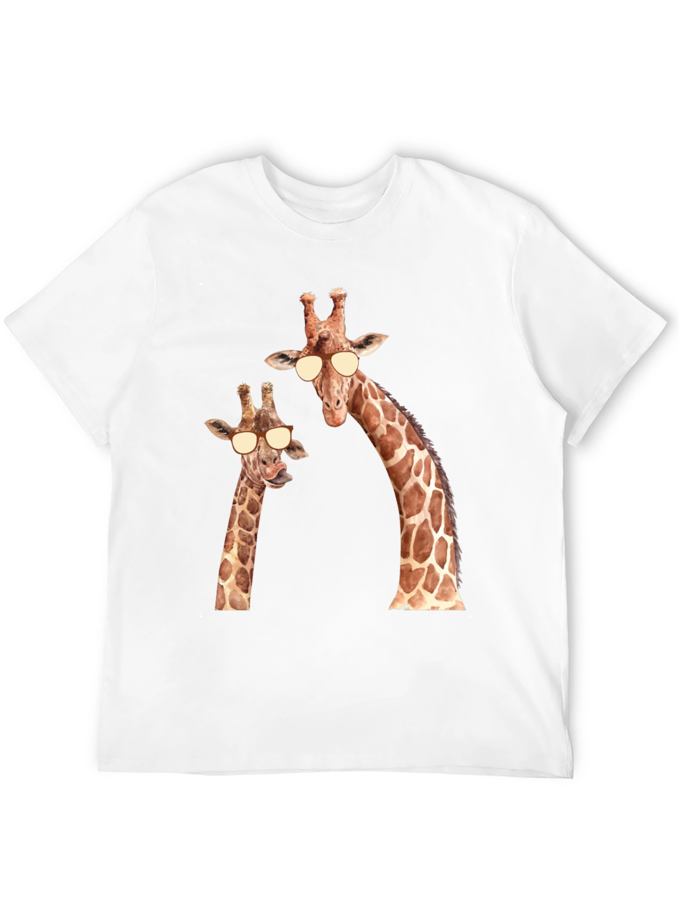 Giraffe Sunglasses T-Shirt - Funny Animal Tee