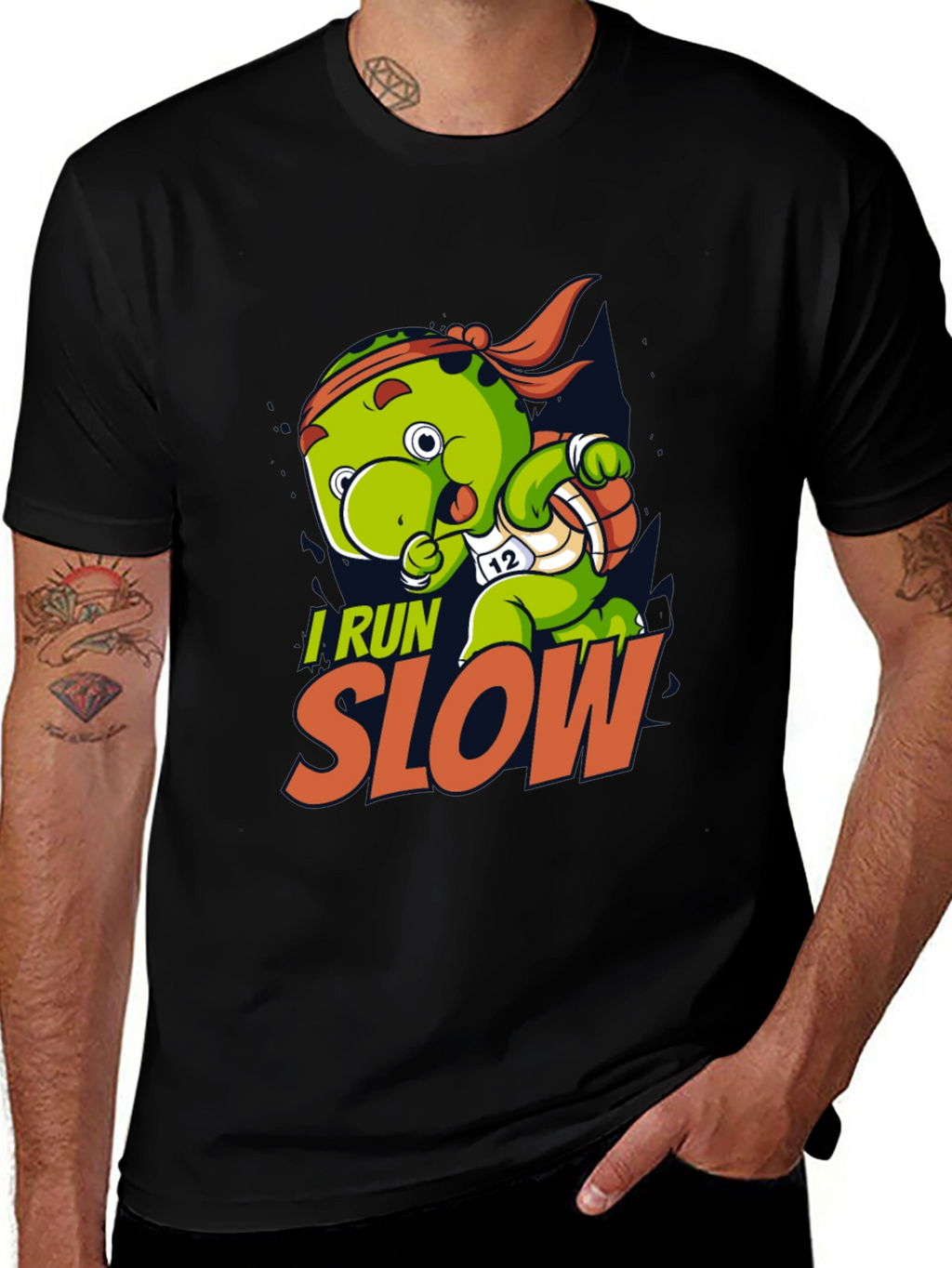 I Run Slow Turtle T-Shirt - Funny Running Tee