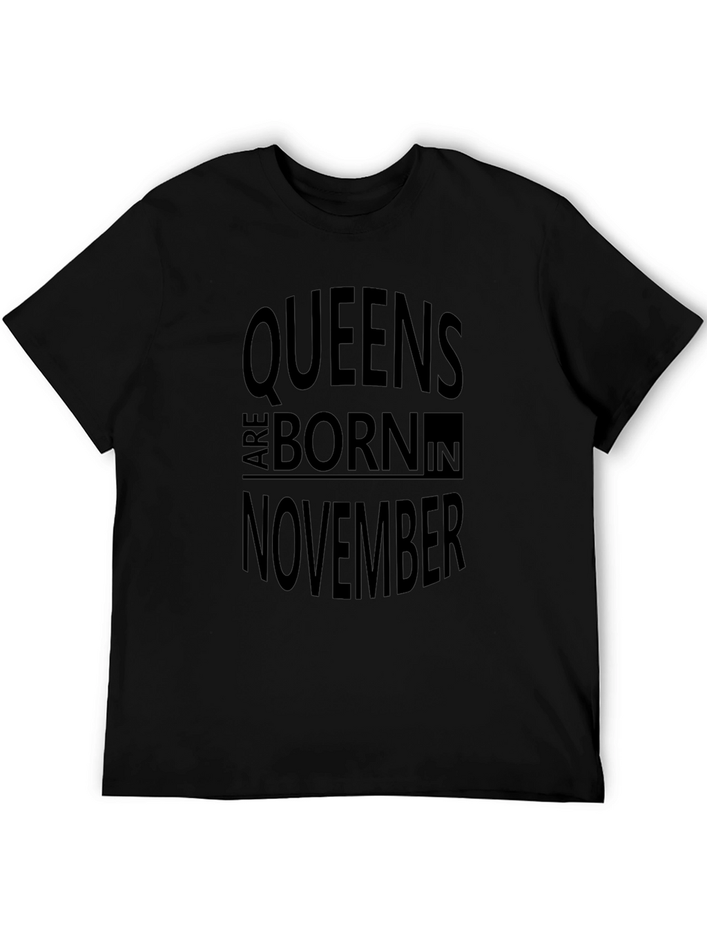 Queens Born in November Black T-Shirt