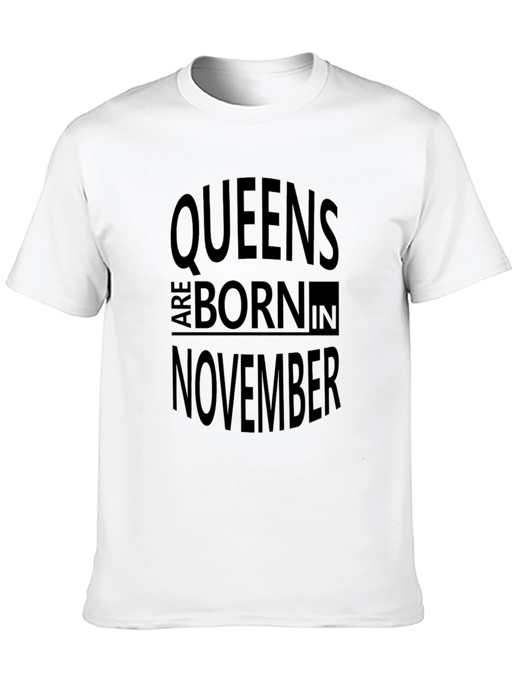 Queens Born in November Black T-Shirt