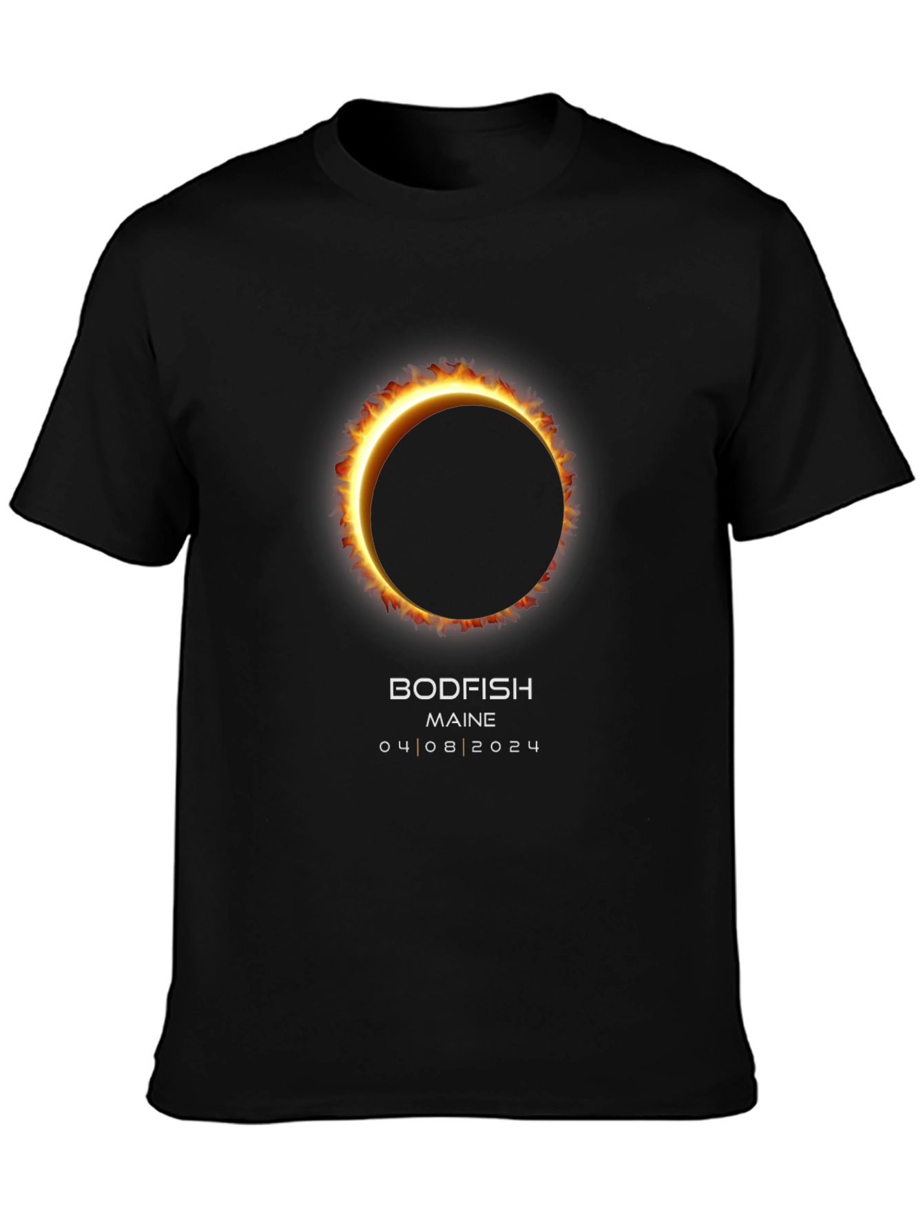 Bodfish Maine Eclipse Shirt - 04/08/2024 Total Solar Eclipse Tee