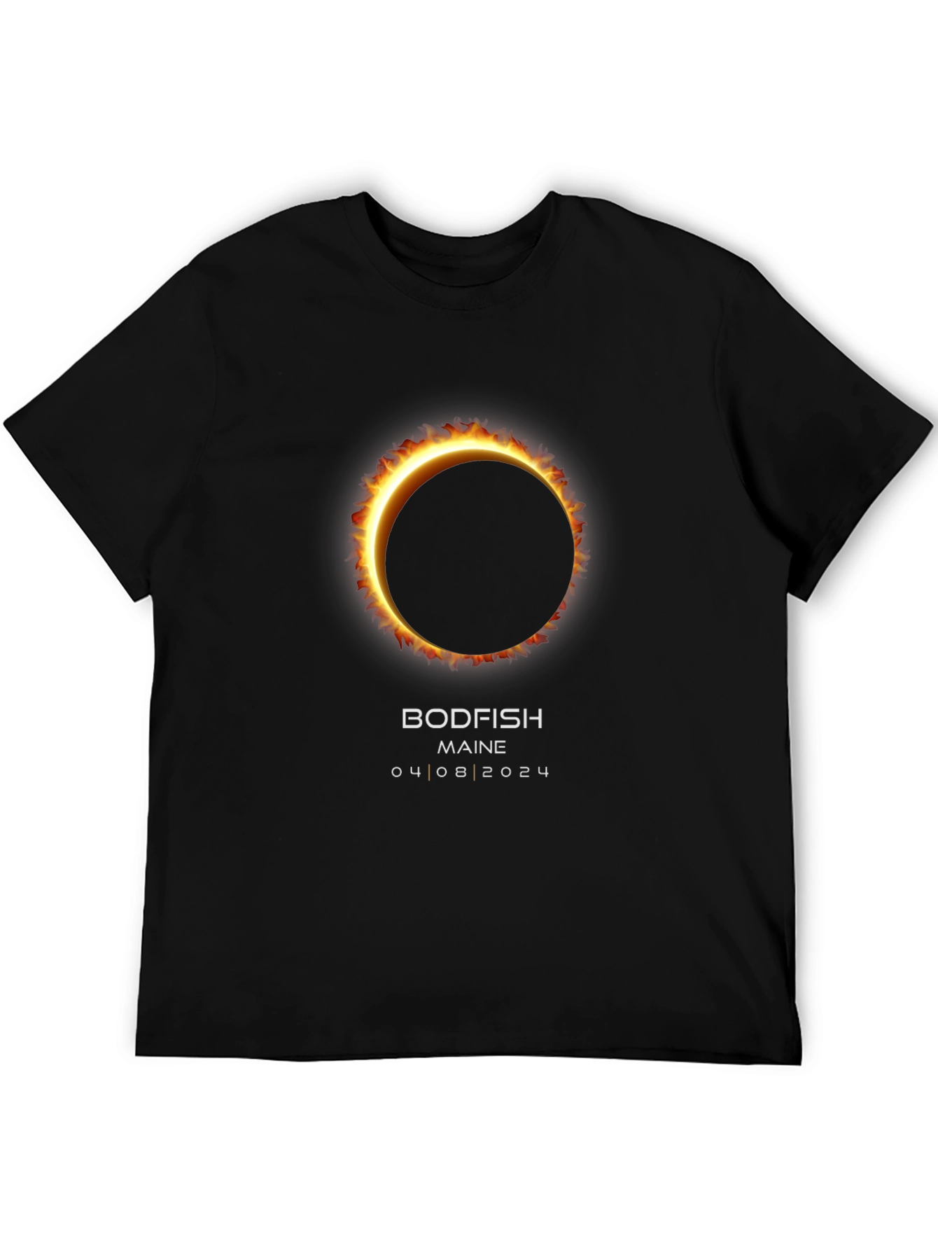 Bodfish Maine Eclipse Shirt - 04/08/2024 Total Solar Eclipse Tee