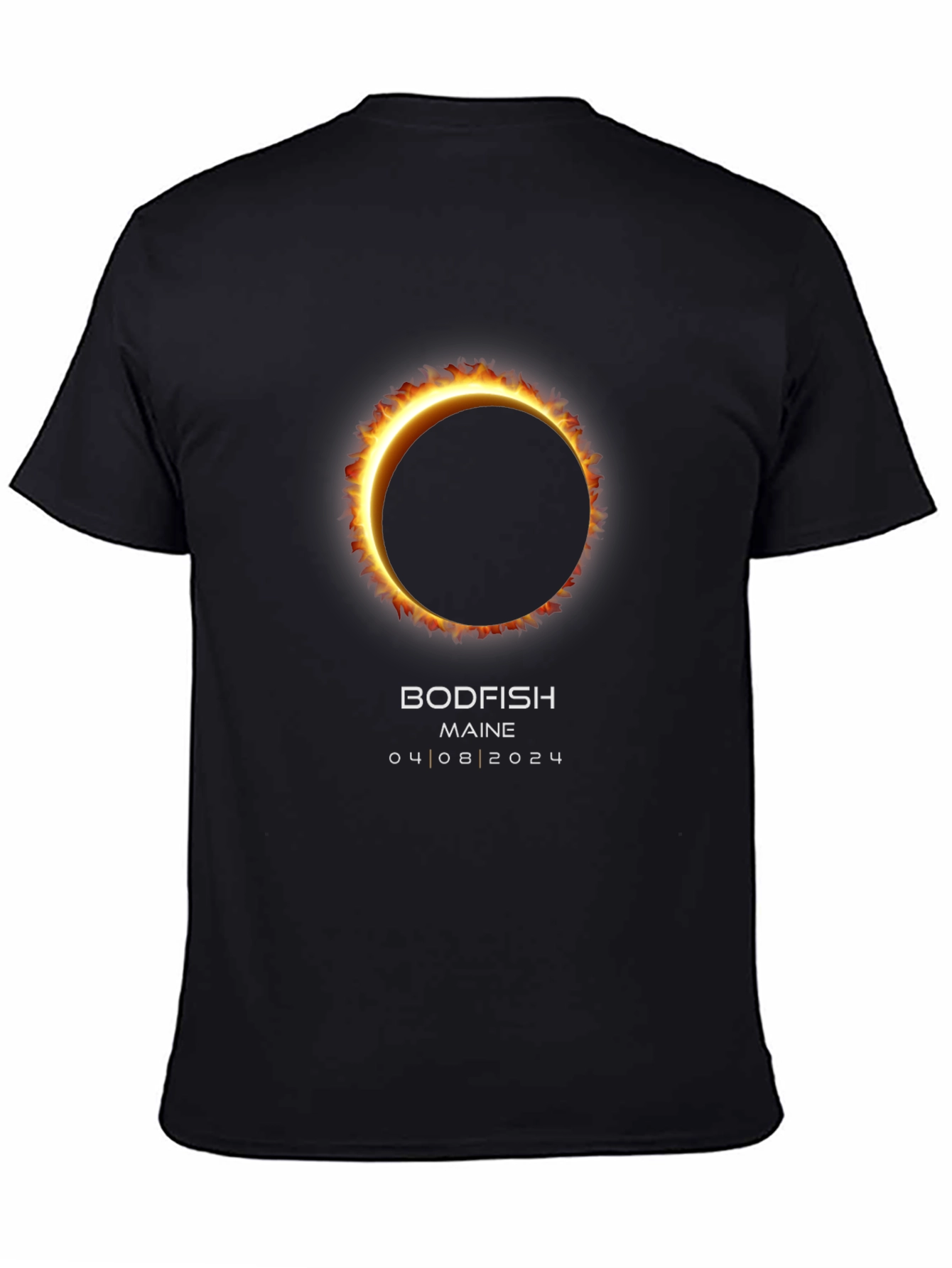 Bodfish Maine Eclipse Shirt - 04/08/2024 Total Solar Eclipse Tee