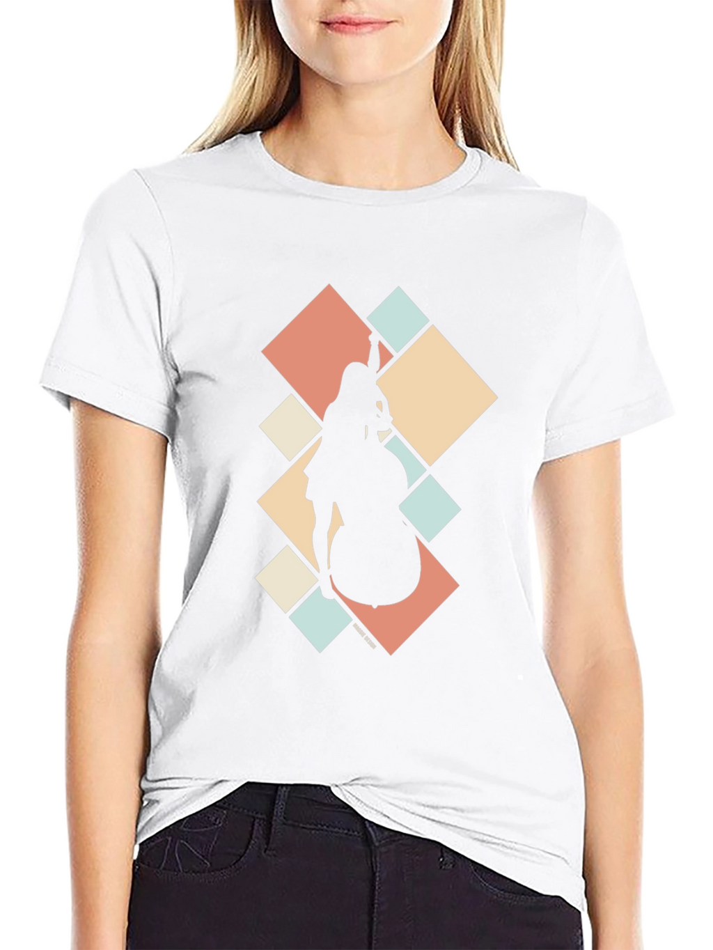 Jazz Musician Silhouette Graphic Tee
