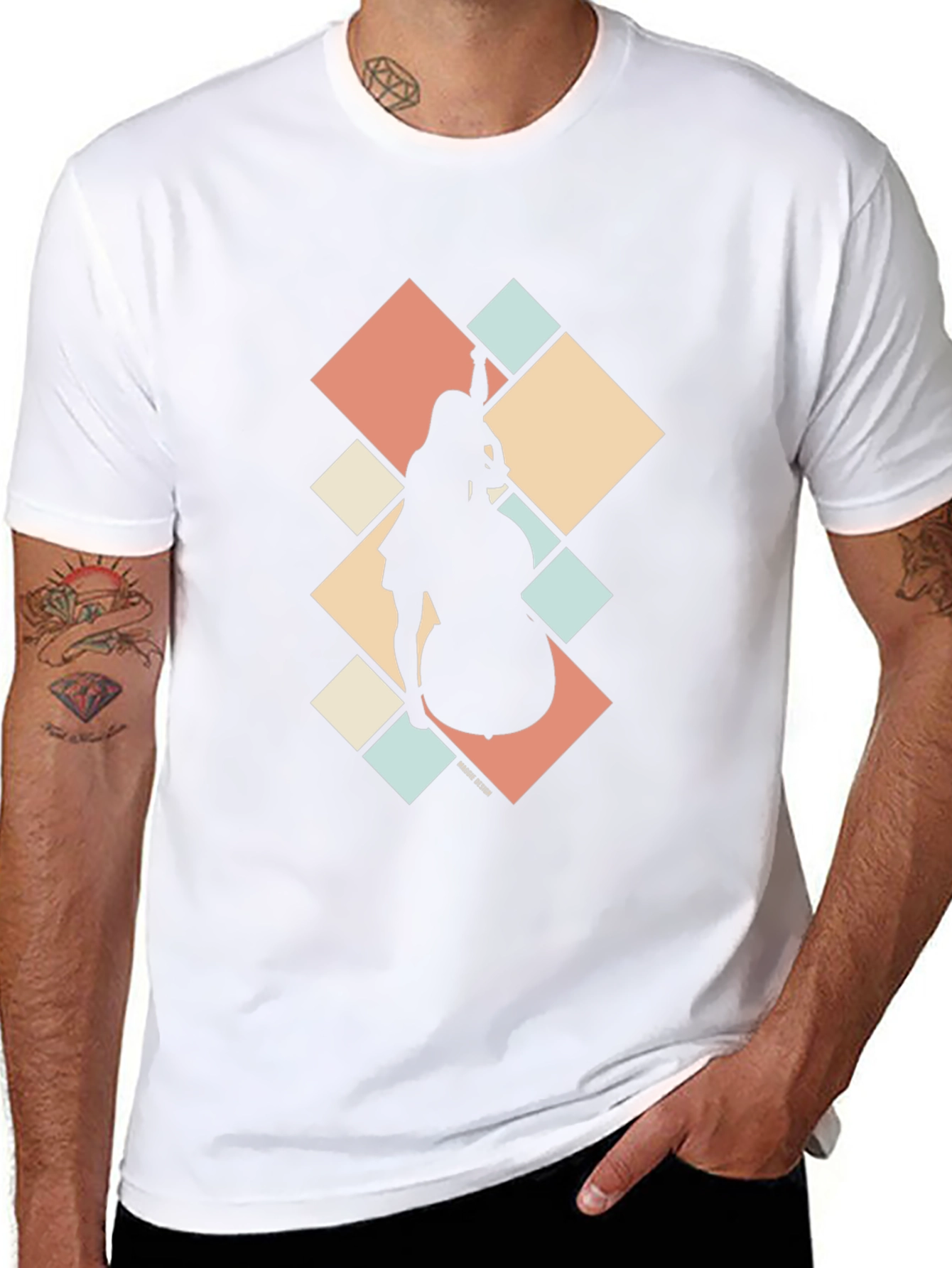 Jazz Musician Silhouette Graphic Tee