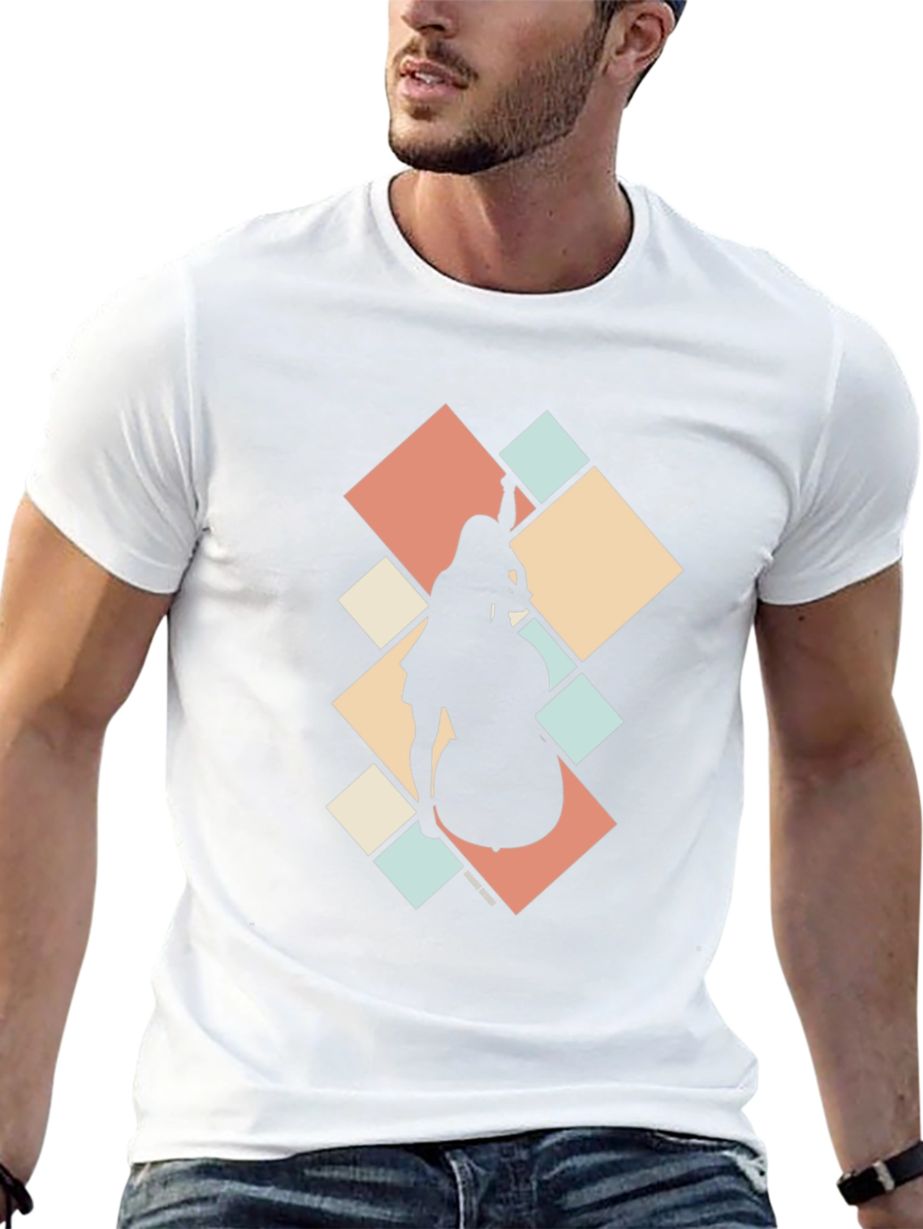 Jazz Musician Silhouette Graphic Tee