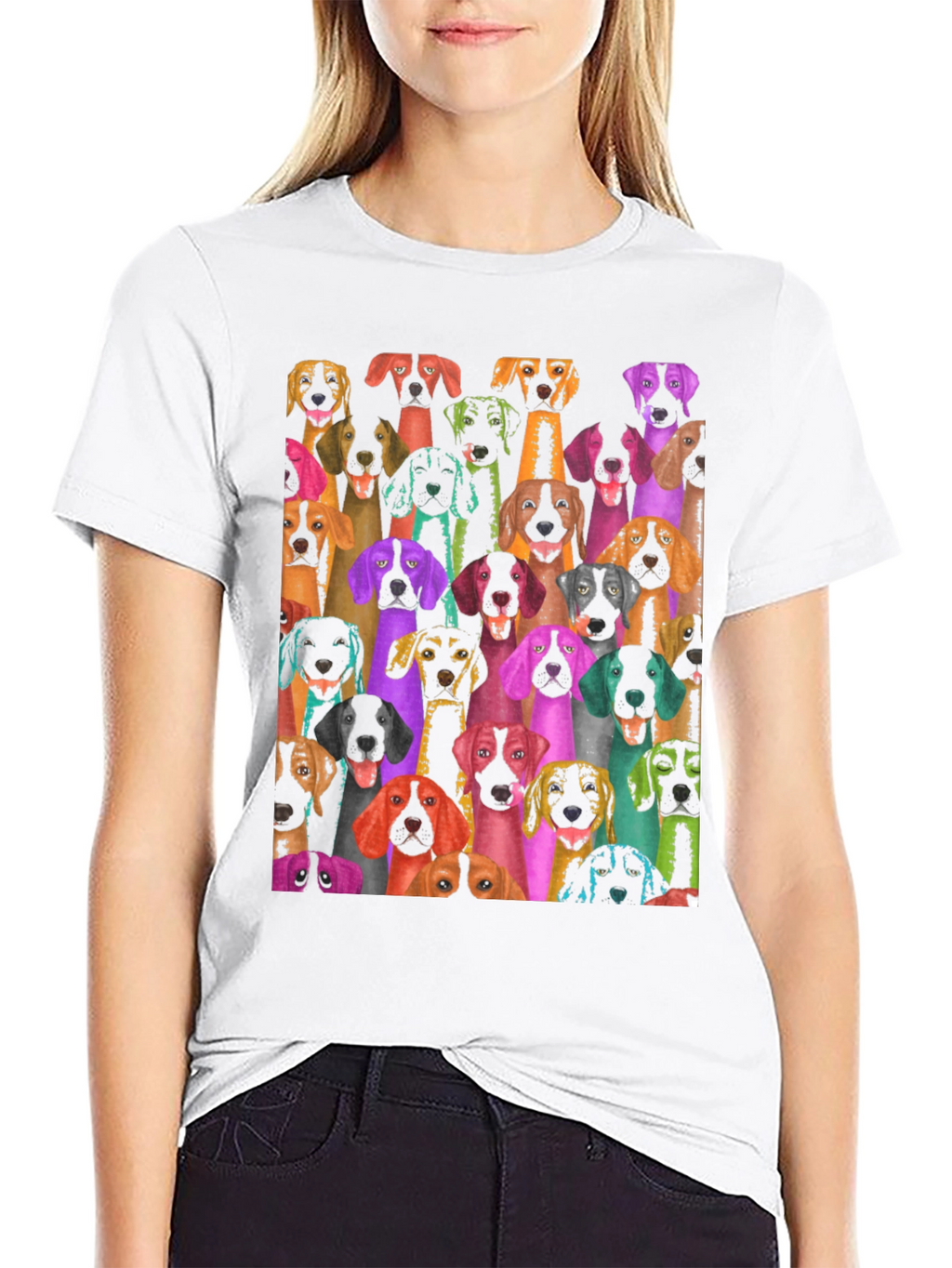 Dog Breed Collage Graphic T-Shirt