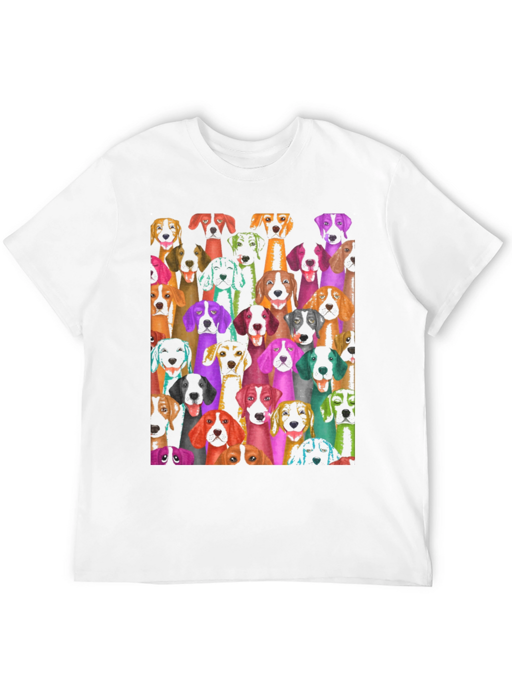 Dog Breed Collage Graphic T-Shirt