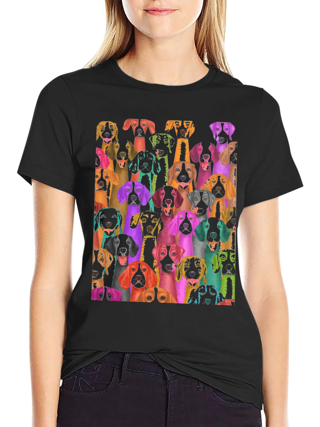 Dog Breed Collage Graphic T-Shirt