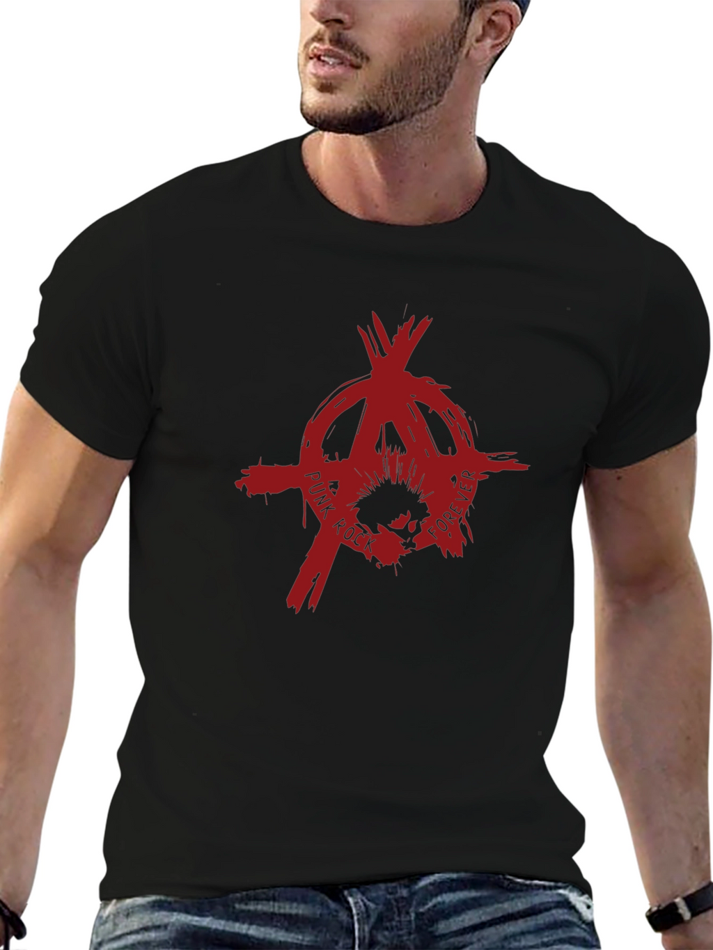 Punk Rock Forever Tee - Anarchy Symbol T-Shirt