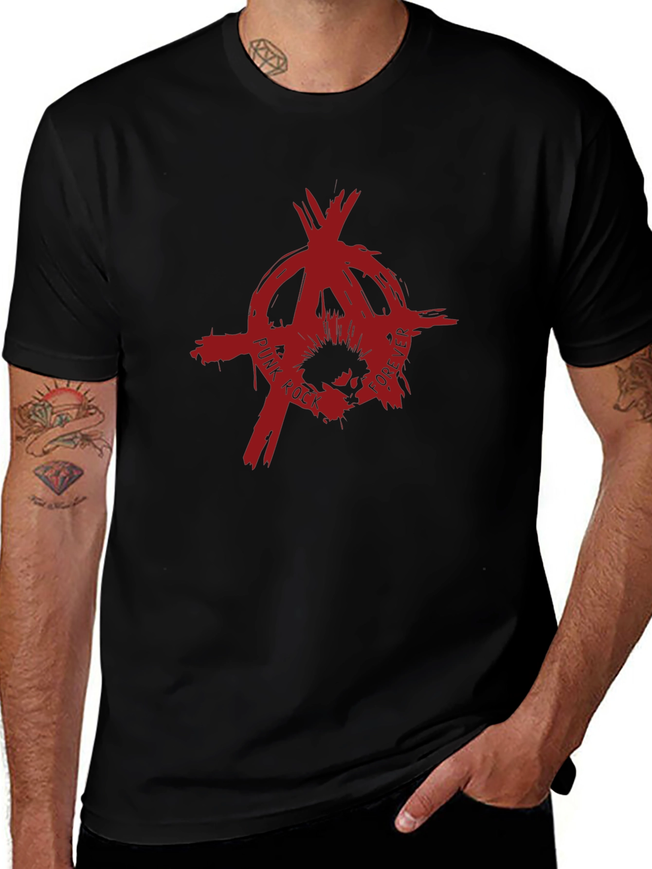 Punk Rock Forever Tee - Anarchy Symbol T-Shirt