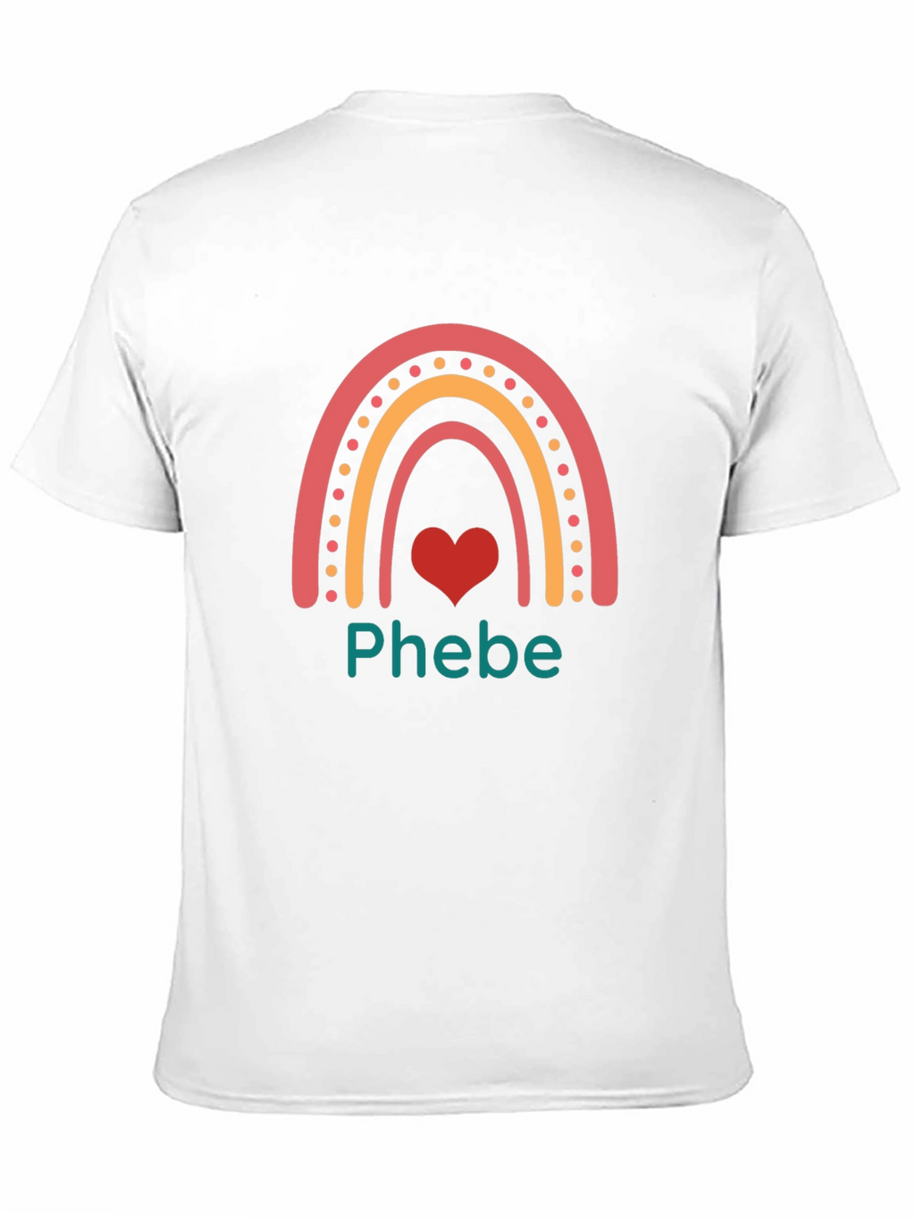 Phebe Rainbow Heart T-Shirt - Trendy Casual Tee