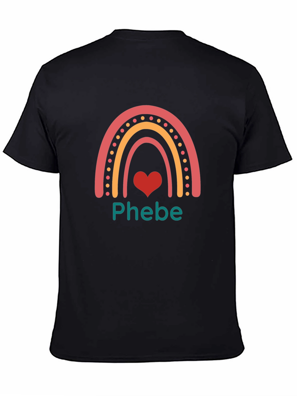 Phebe Rainbow Heart T-Shirt - Trendy Casual Tee