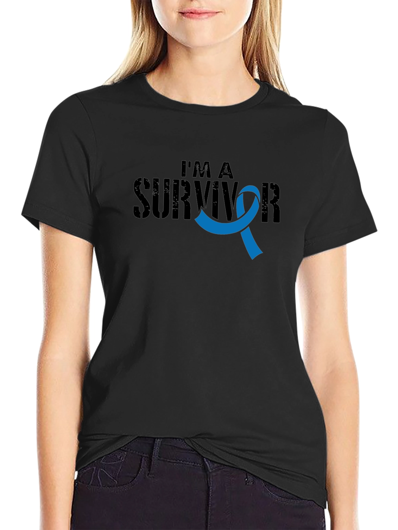 Survivor Ribbon Tee - Support Cancer Awareness