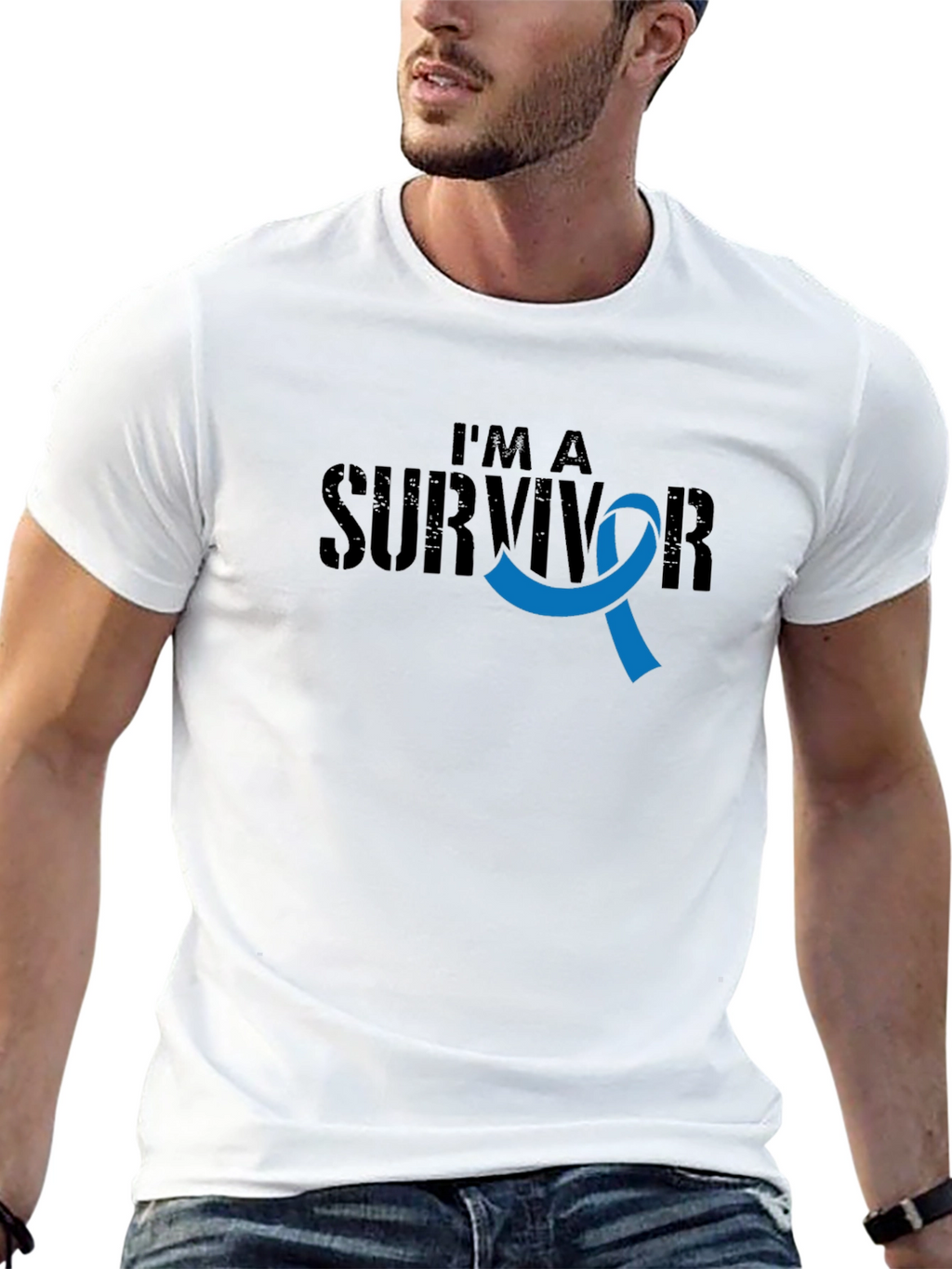 Survivor Ribbon Tee - Support Cancer Awareness