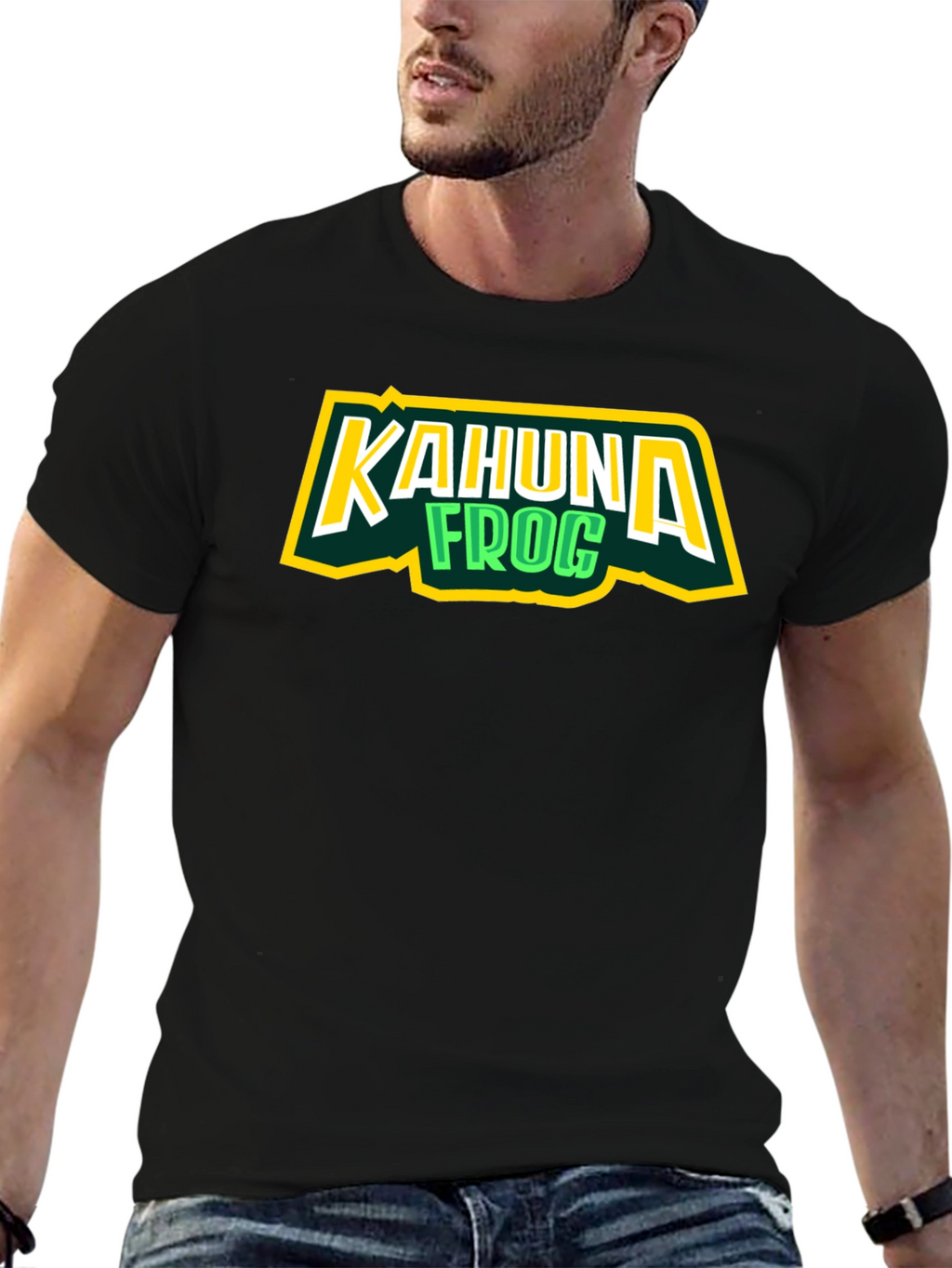 Kahuna Frog Black T-Shirt