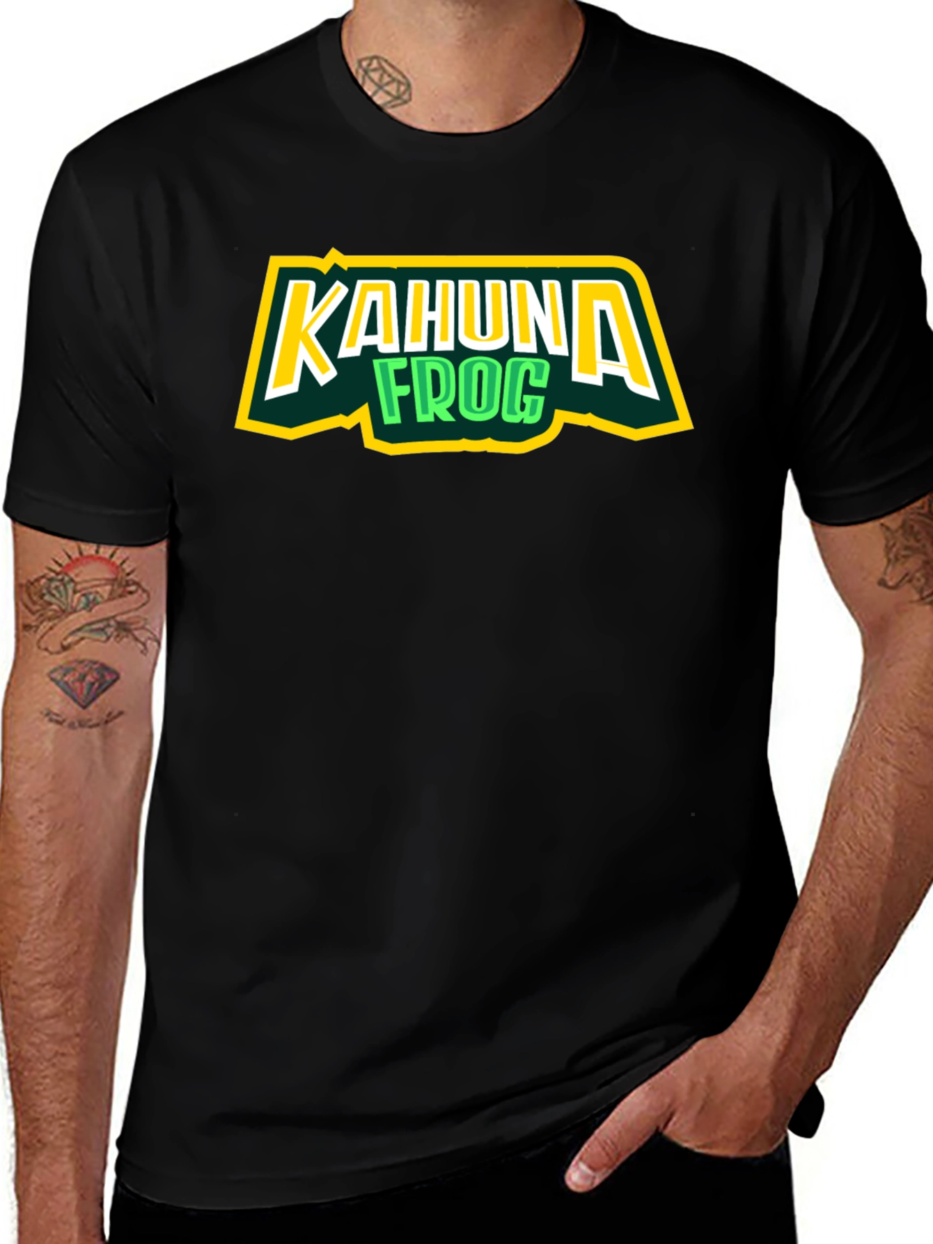 Kahuna Frog Black T-Shirt