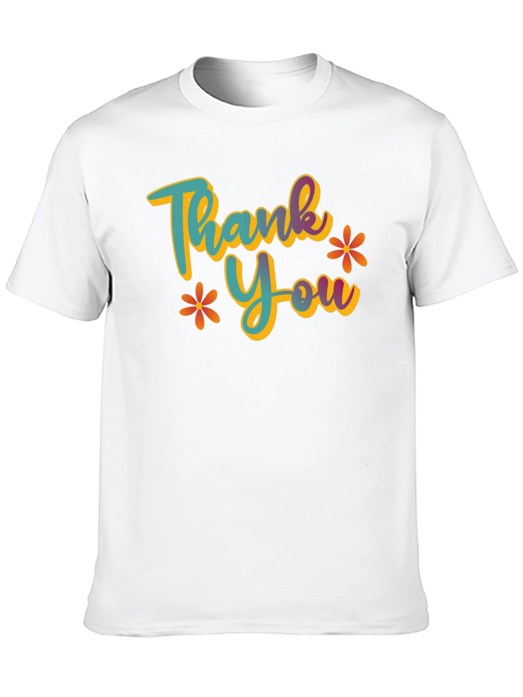 Thank You Graphic T-Shirt - Casual Black Tee