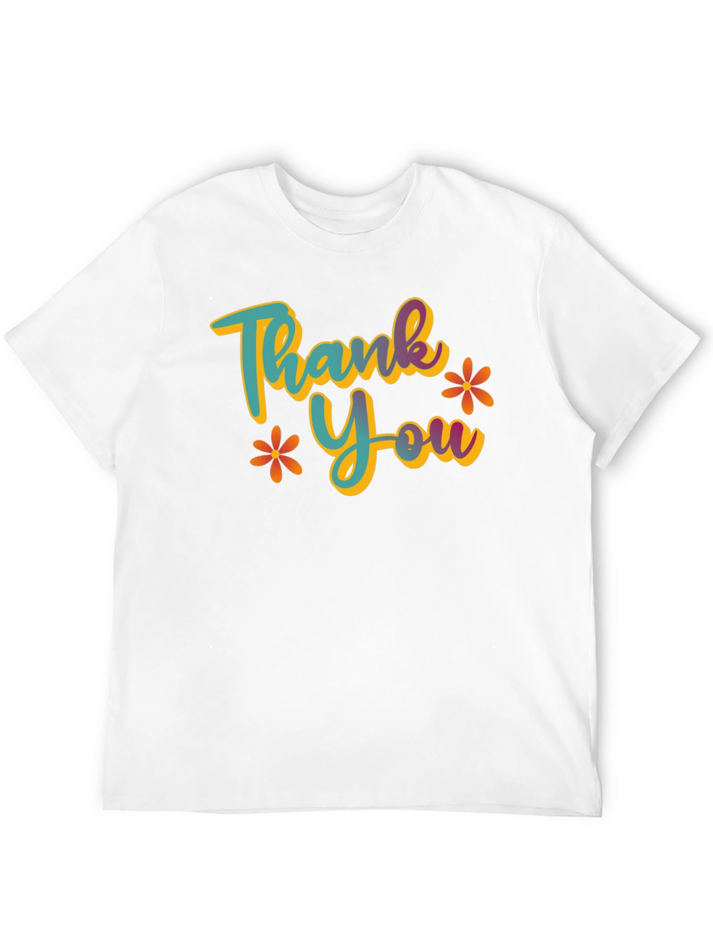 Thank You Graphic T-Shirt - Casual Black Tee