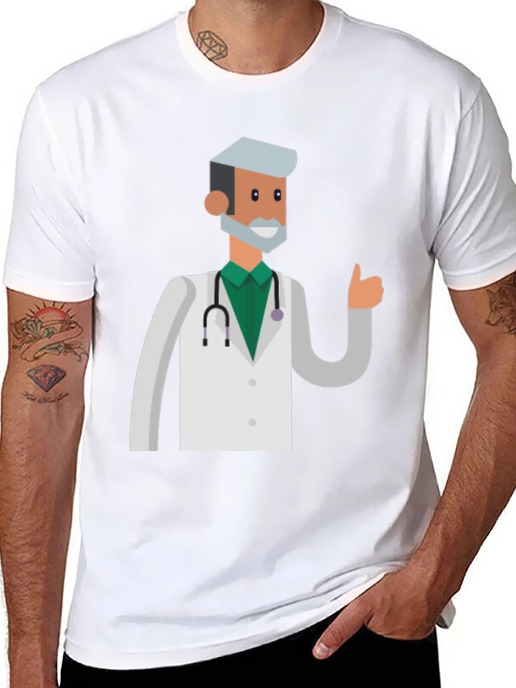 Doctor Graphic Black T-Shirt