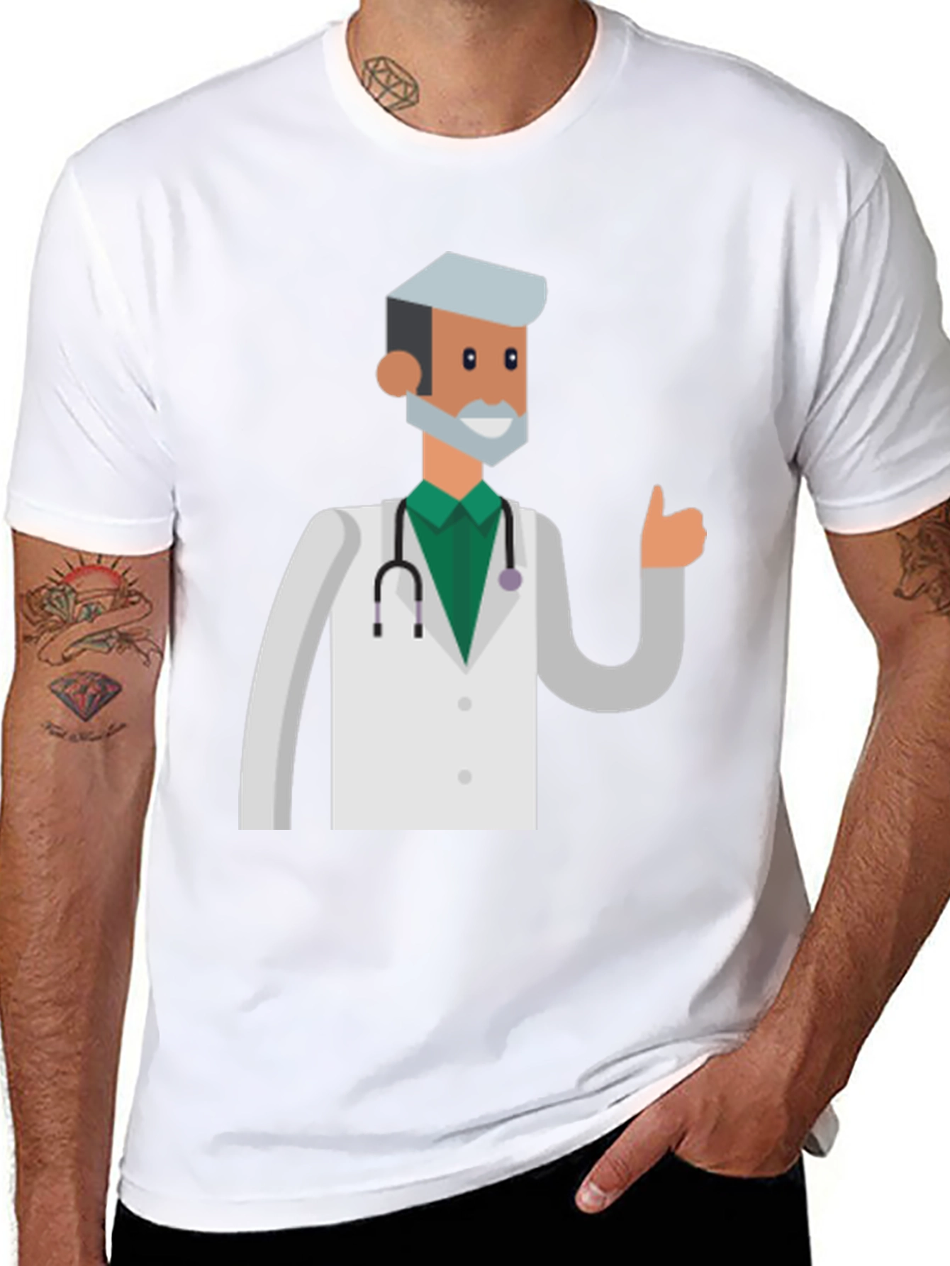 Doctor Graphic Black T-Shirt