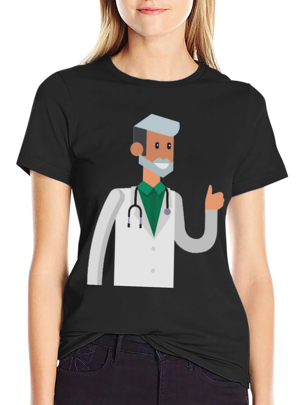Doctor Graphic Black T-Shirt