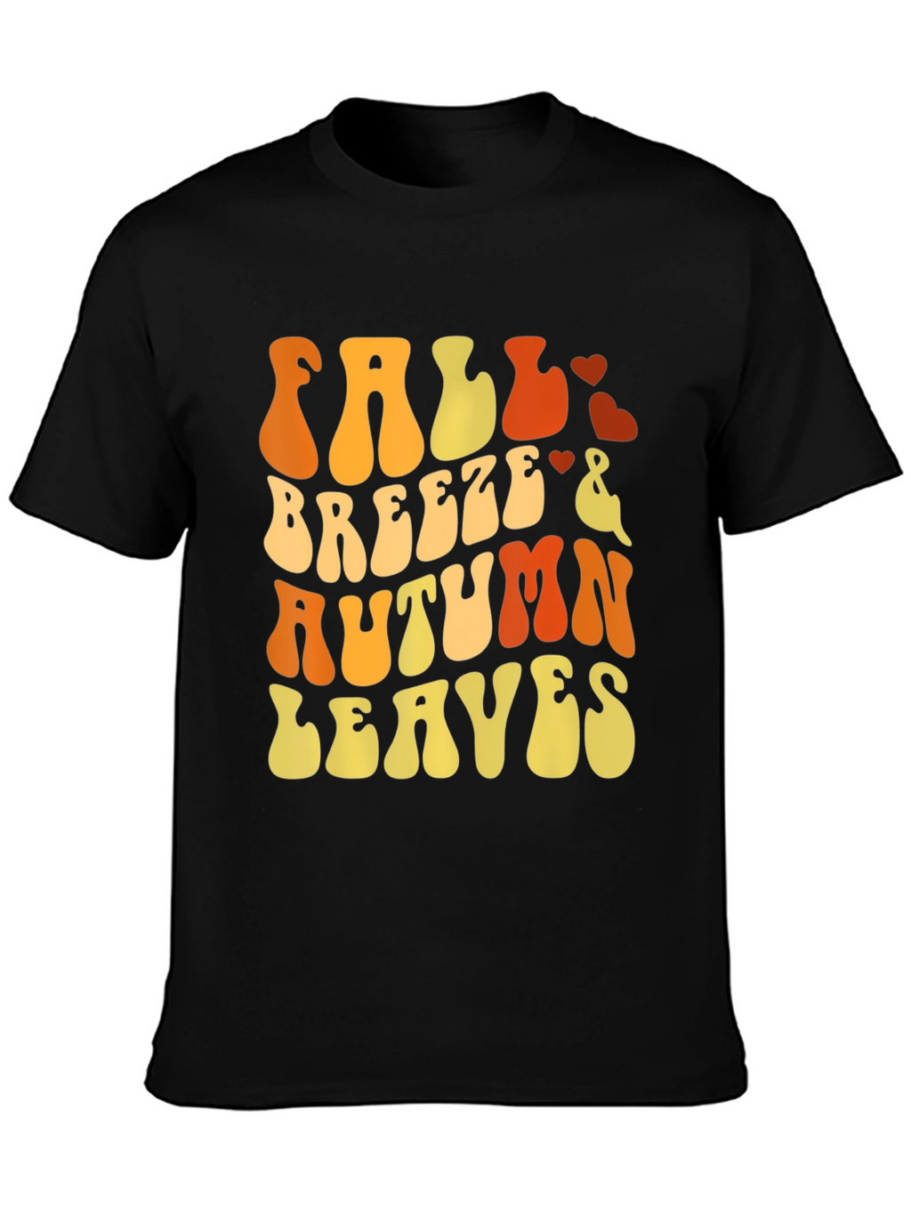 Fall Breeze Autumn Leaves Graphic T-Shirt