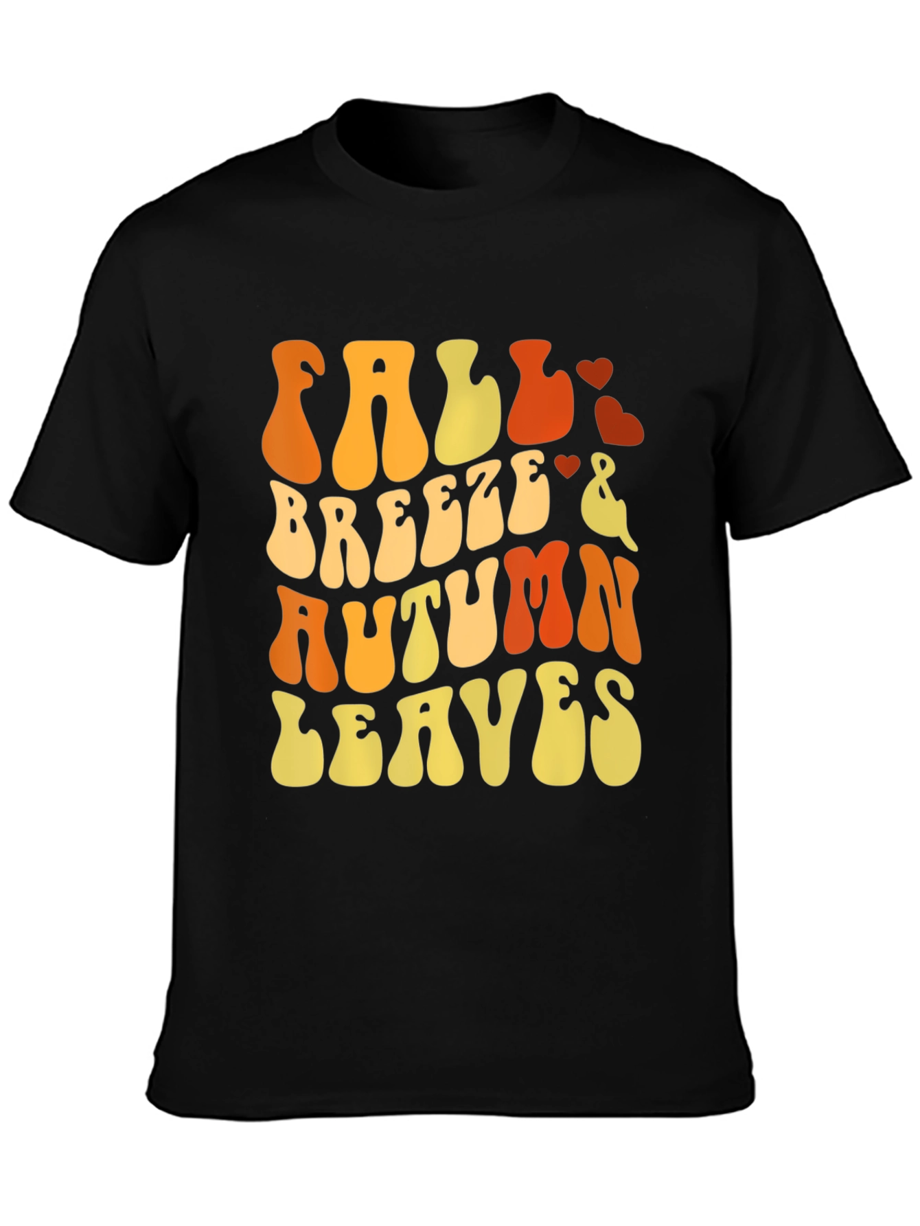 Fall Breeze Autumn Leaves Graphic T-Shirt