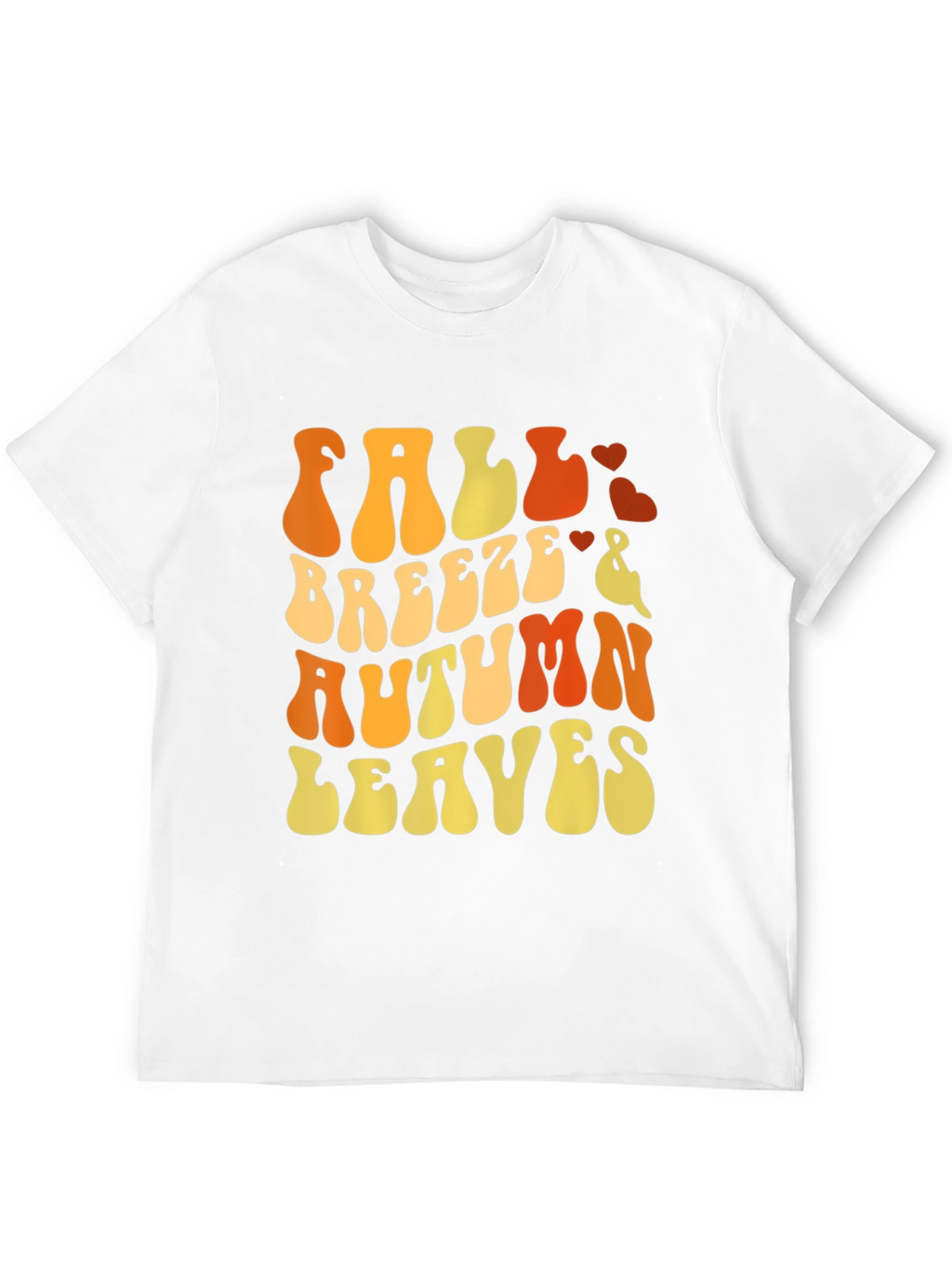 Fall Breeze Autumn Leaves Graphic T-Shirt