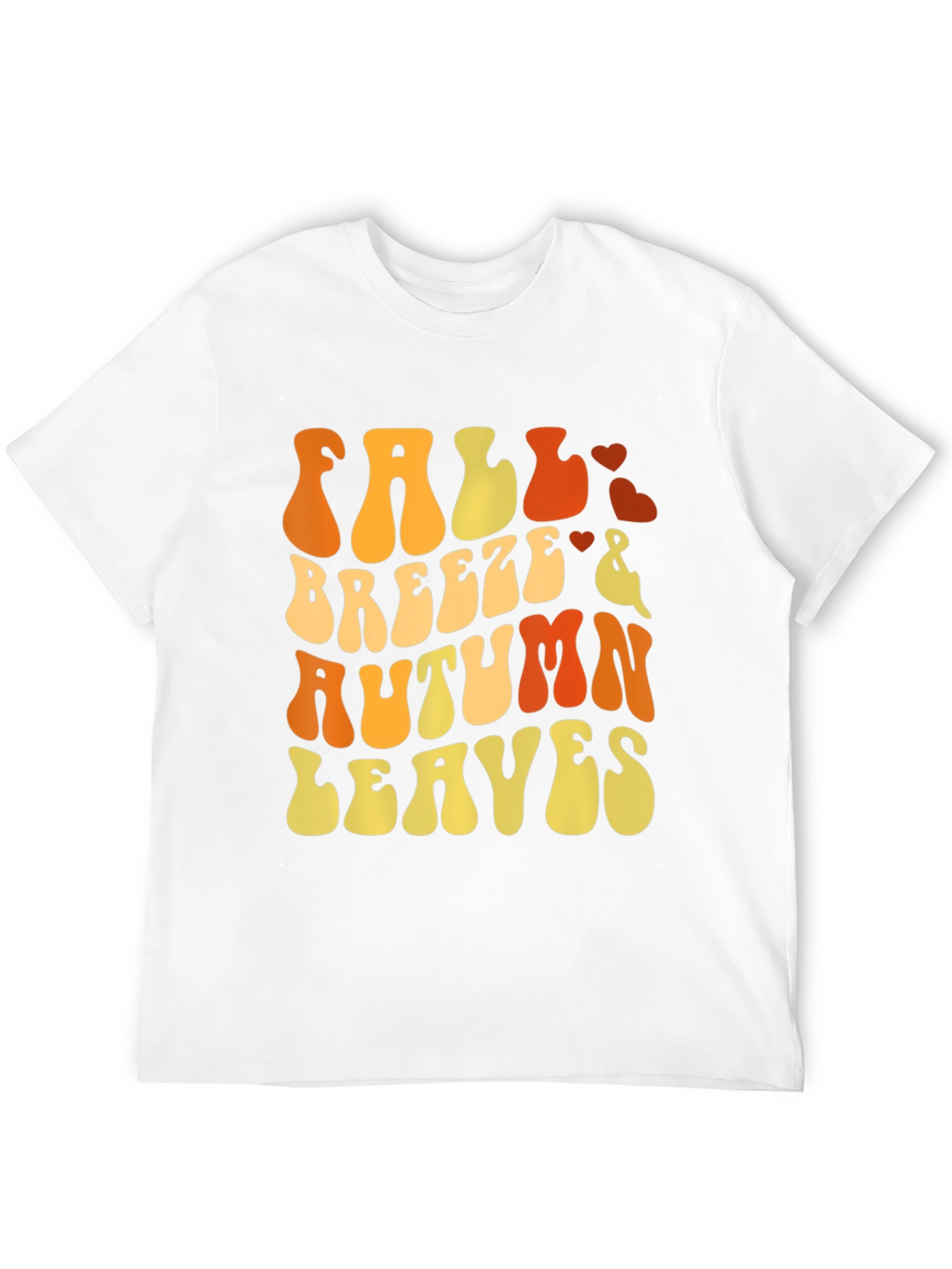 Fall Breeze Autumn Leaves Graphic T-Shirt