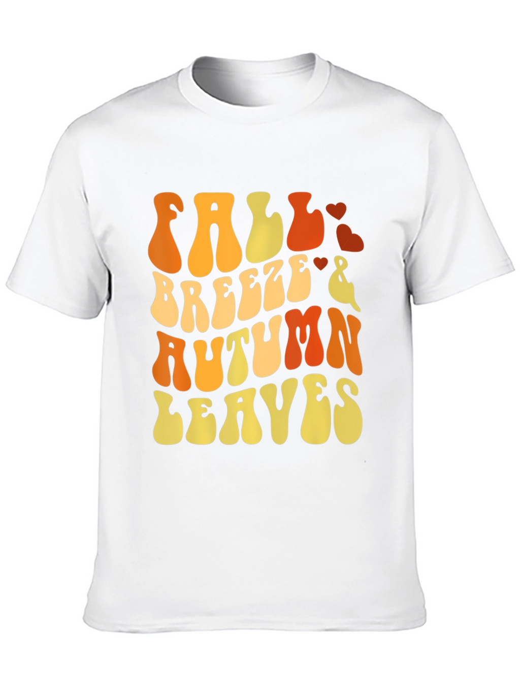 Fall Breeze Autumn Leaves Graphic T-Shirt