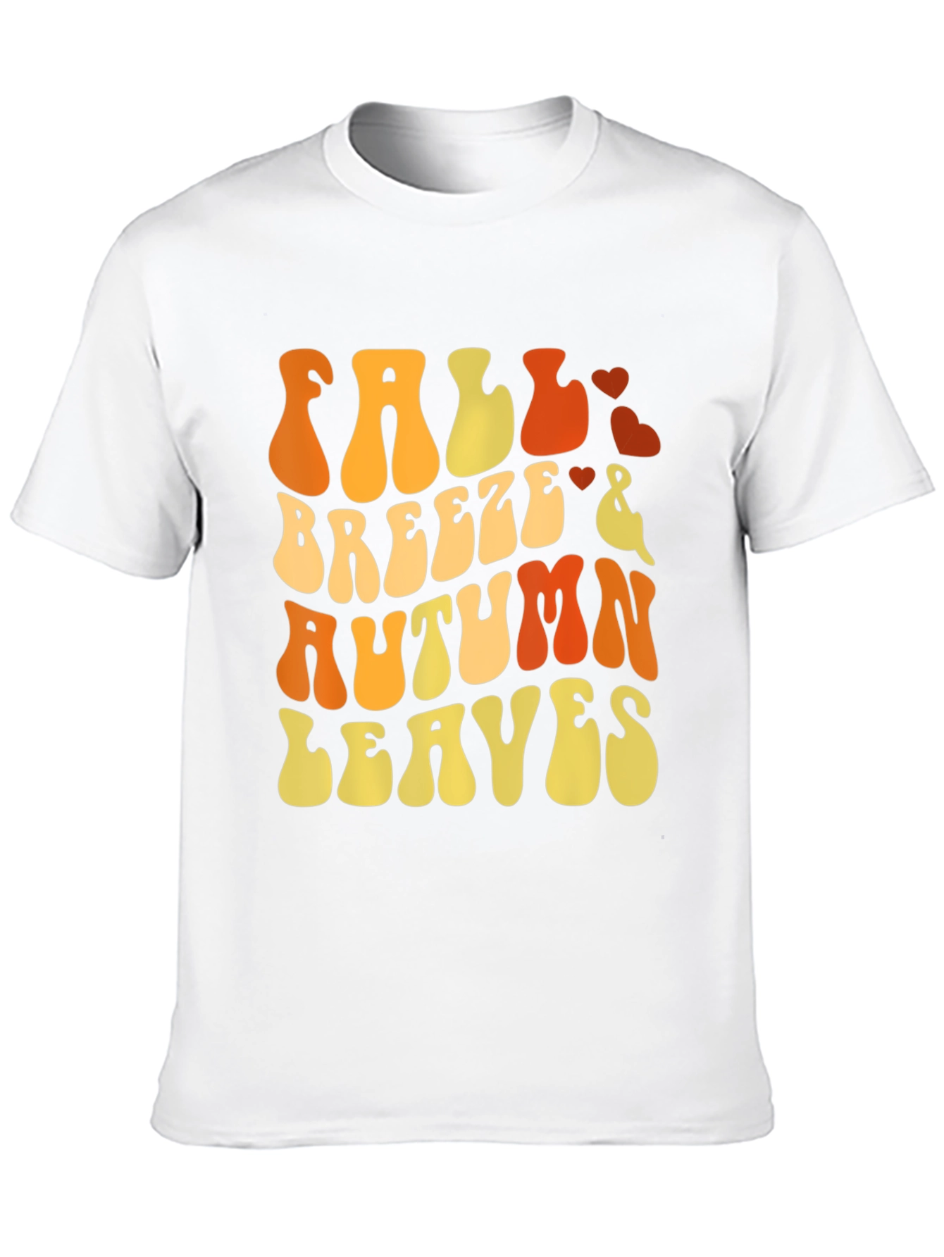 Fall Breeze Autumn Leaves Graphic T-Shirt
