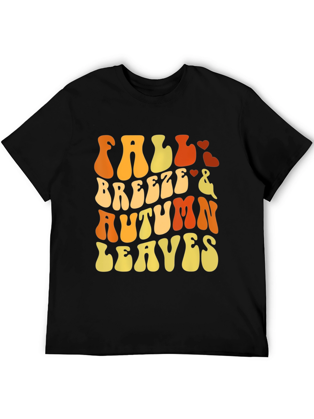 Fall Breeze Autumn Leaves Graphic T-Shirt