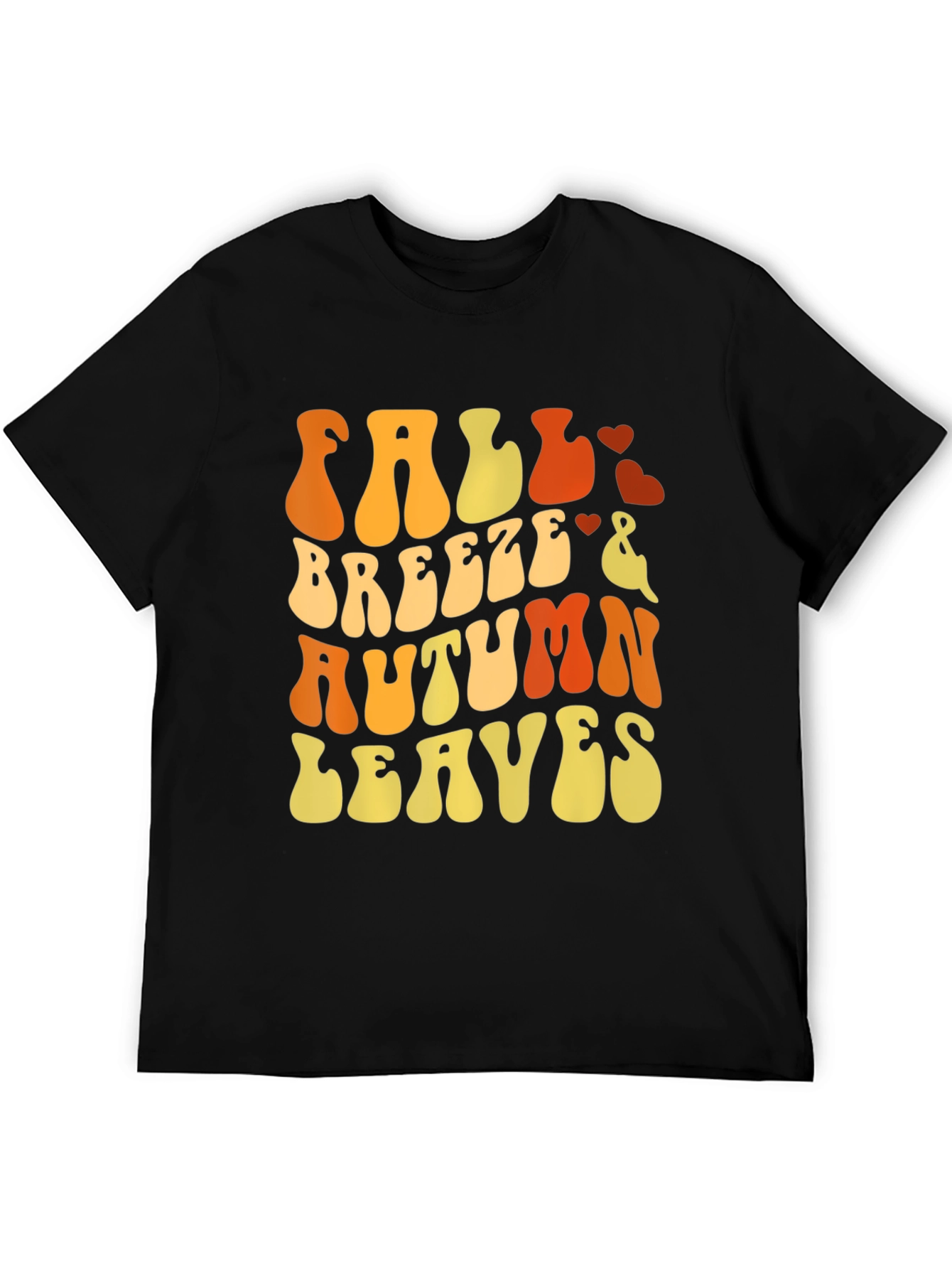 Fall Breeze Autumn Leaves Graphic T-Shirt