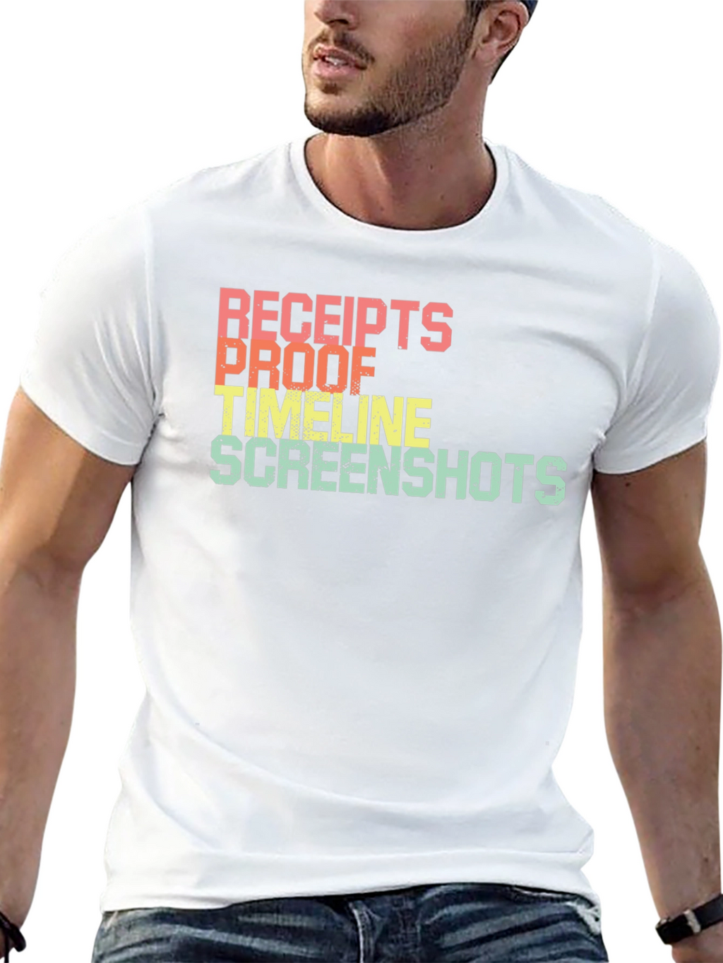Receipts Proof Timeline Screenshots T-Shirt